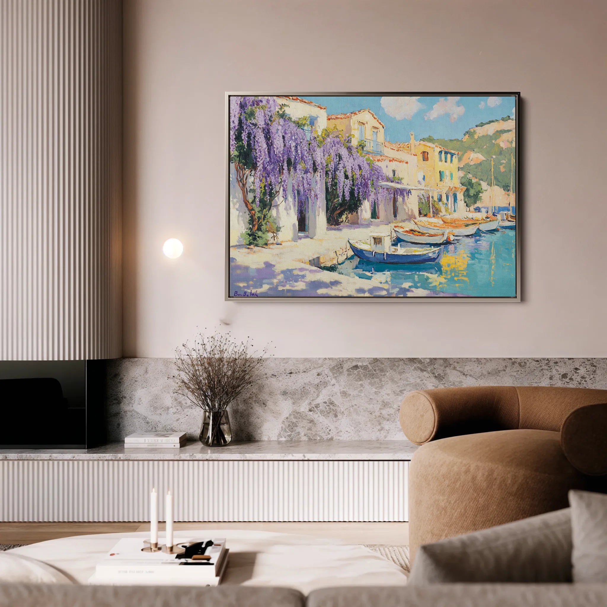 Landscape 251 Canvas Art 60 x 40 cm / Black