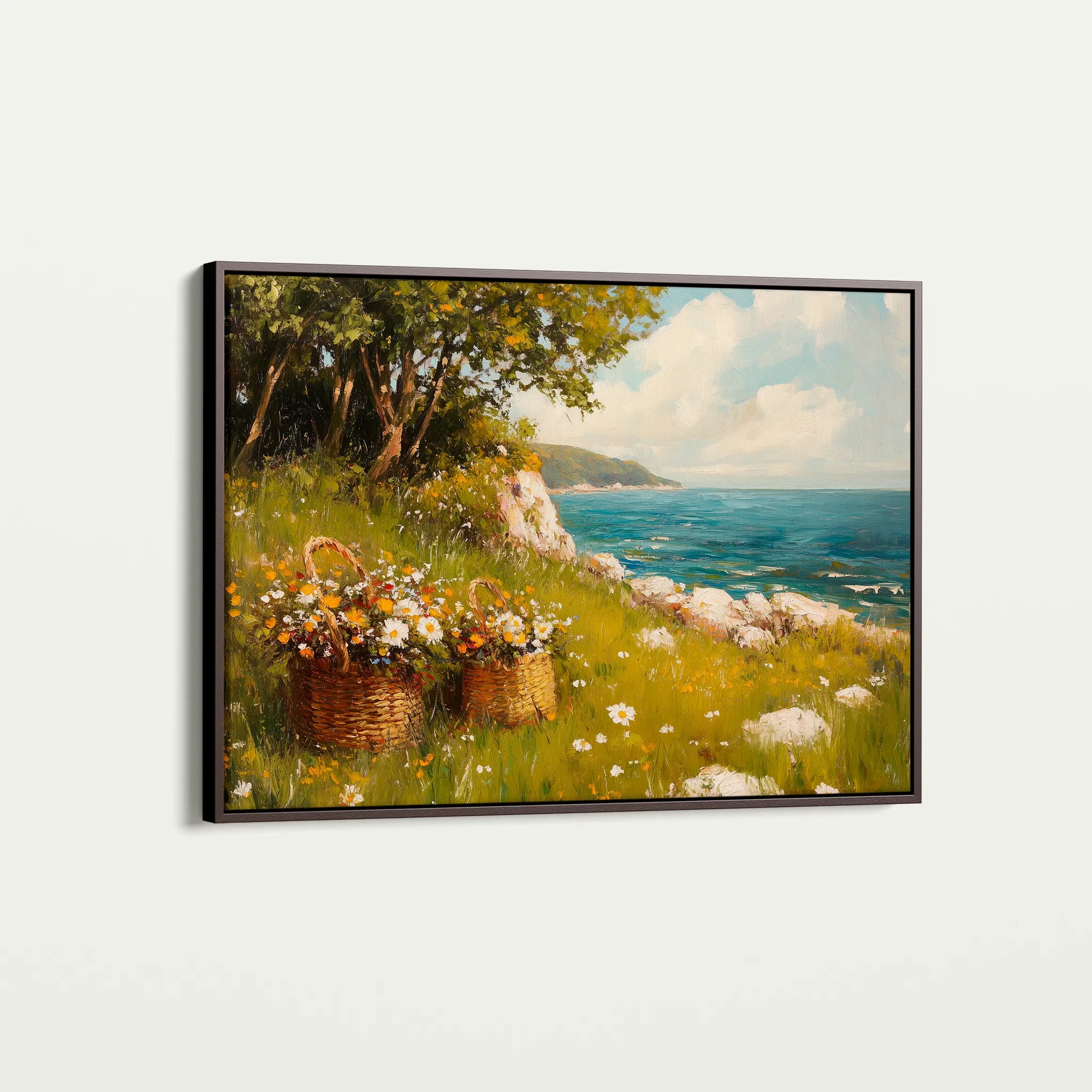 Landscape 253 Canvas Art 60 x 40 cm / Black