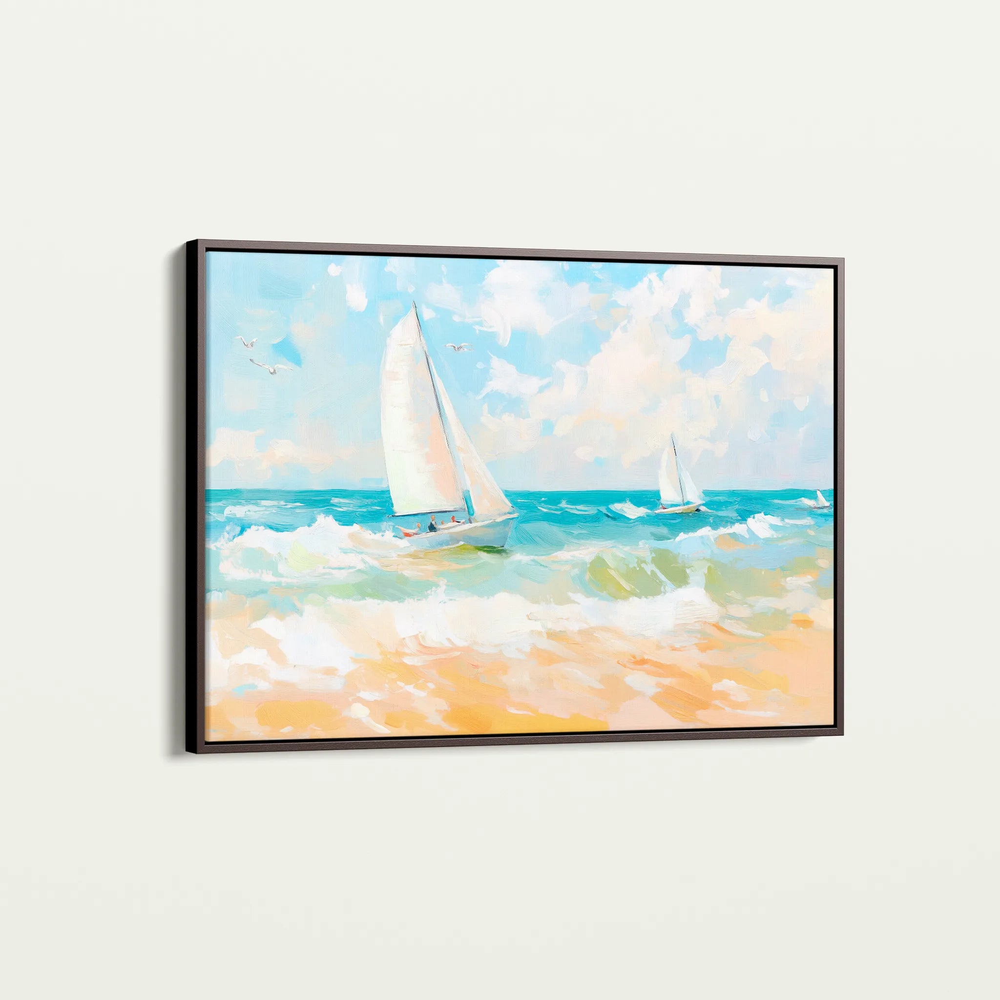 Landscape 254 Canvas Art 60 x 40 cm / Black