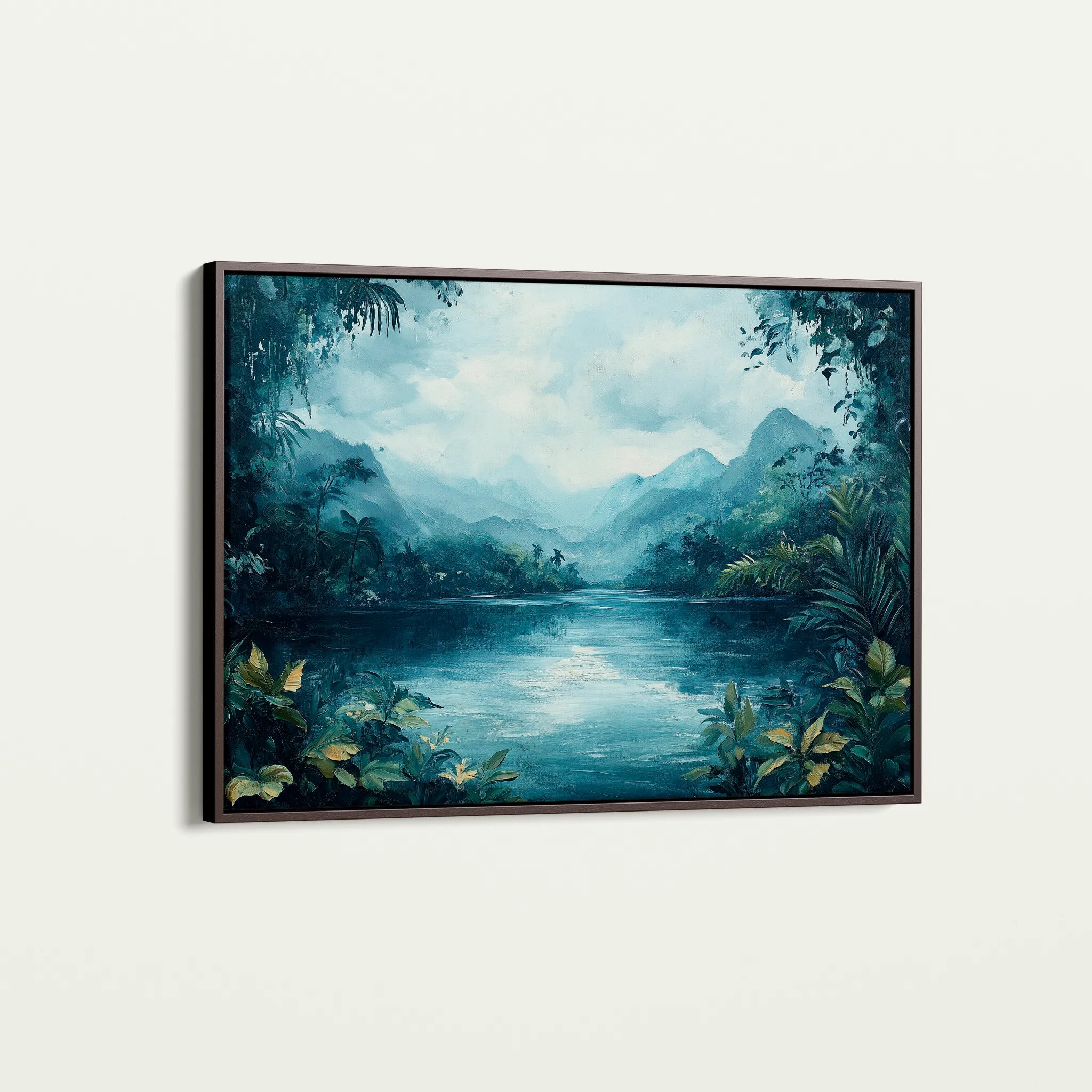 Landscape 255 Canvas Art 60 x 40 cm / Black