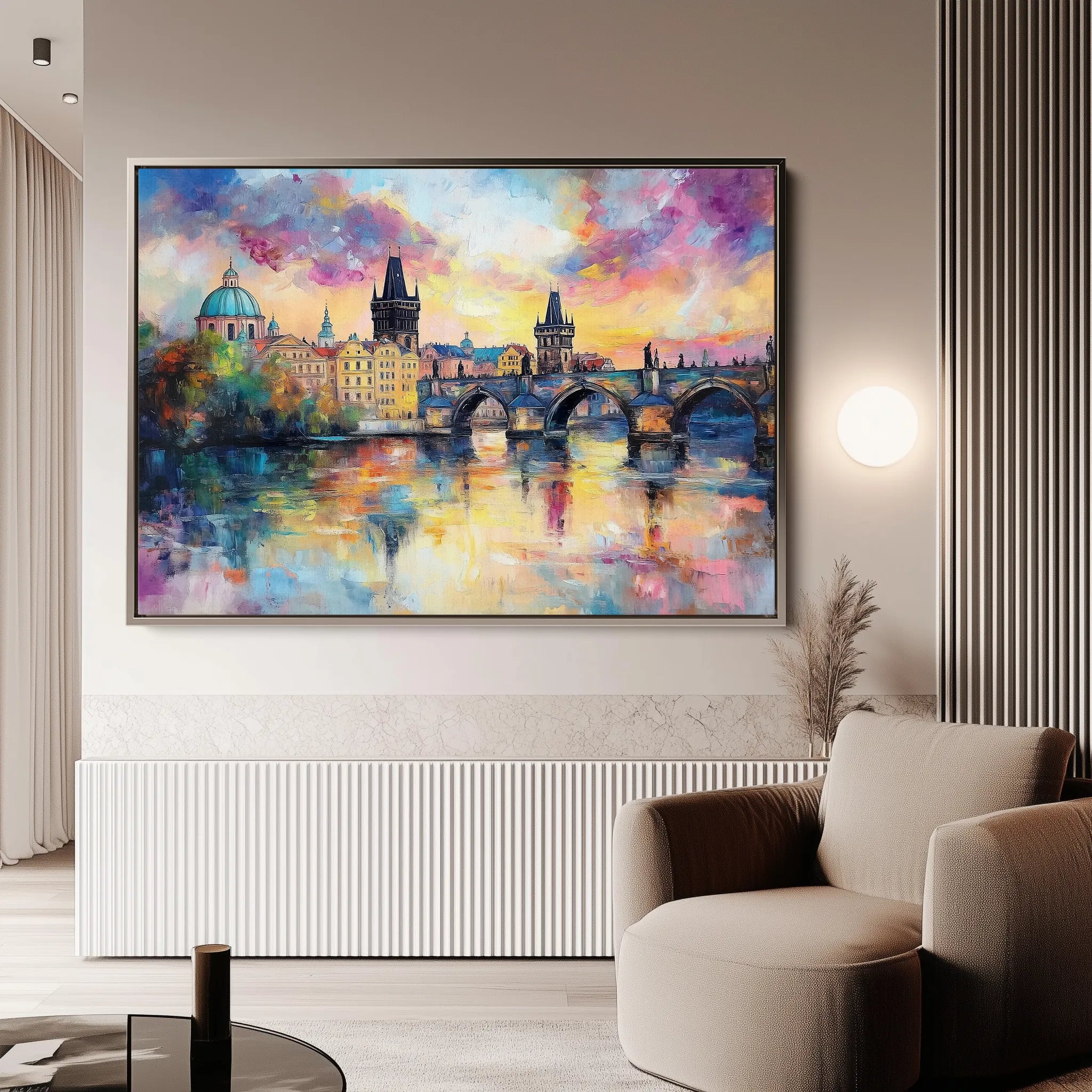 Landscape 261 Canvas Art 60 x 40 cm / Black
