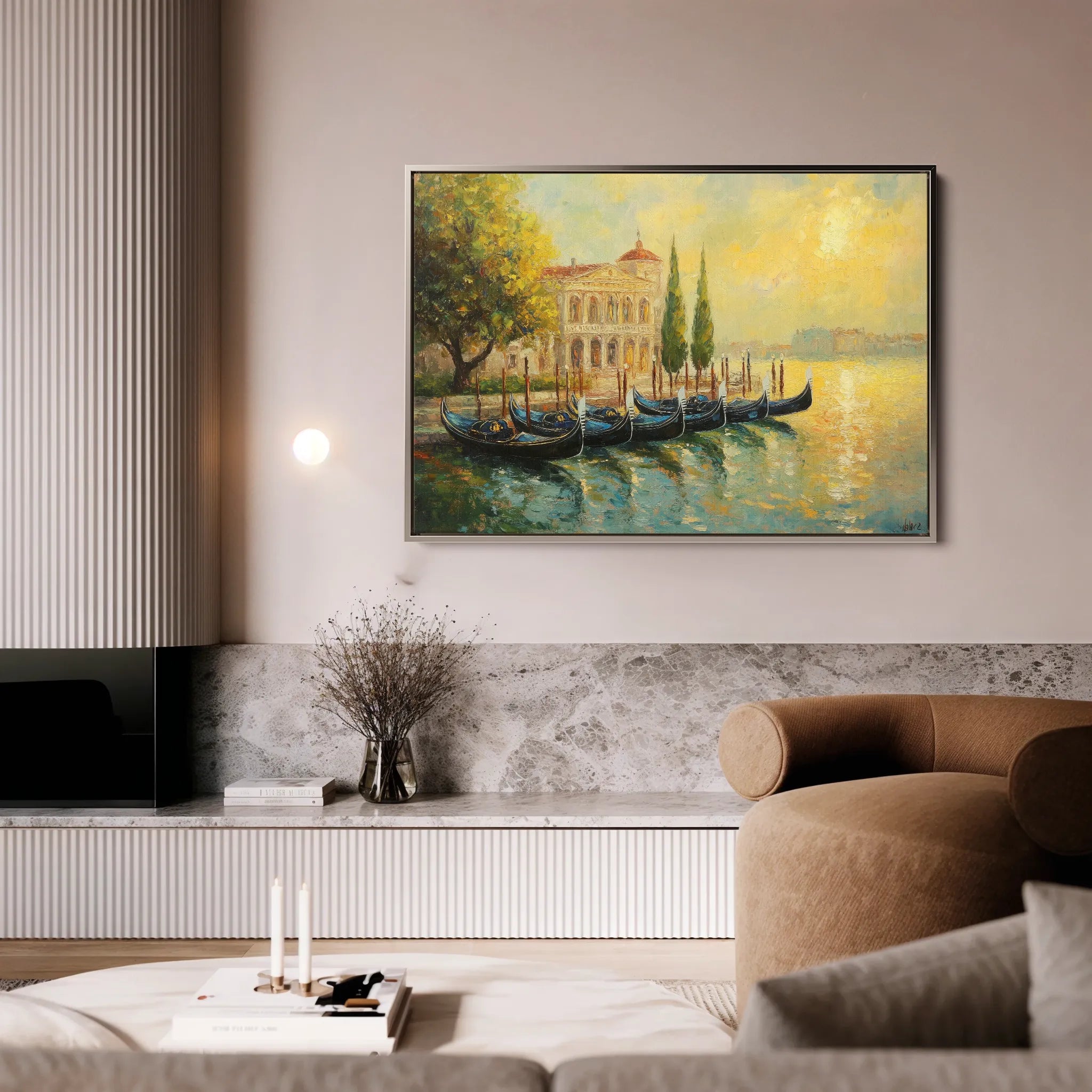 Landscape 262 Canvas Art 60 x 40 cm / Black