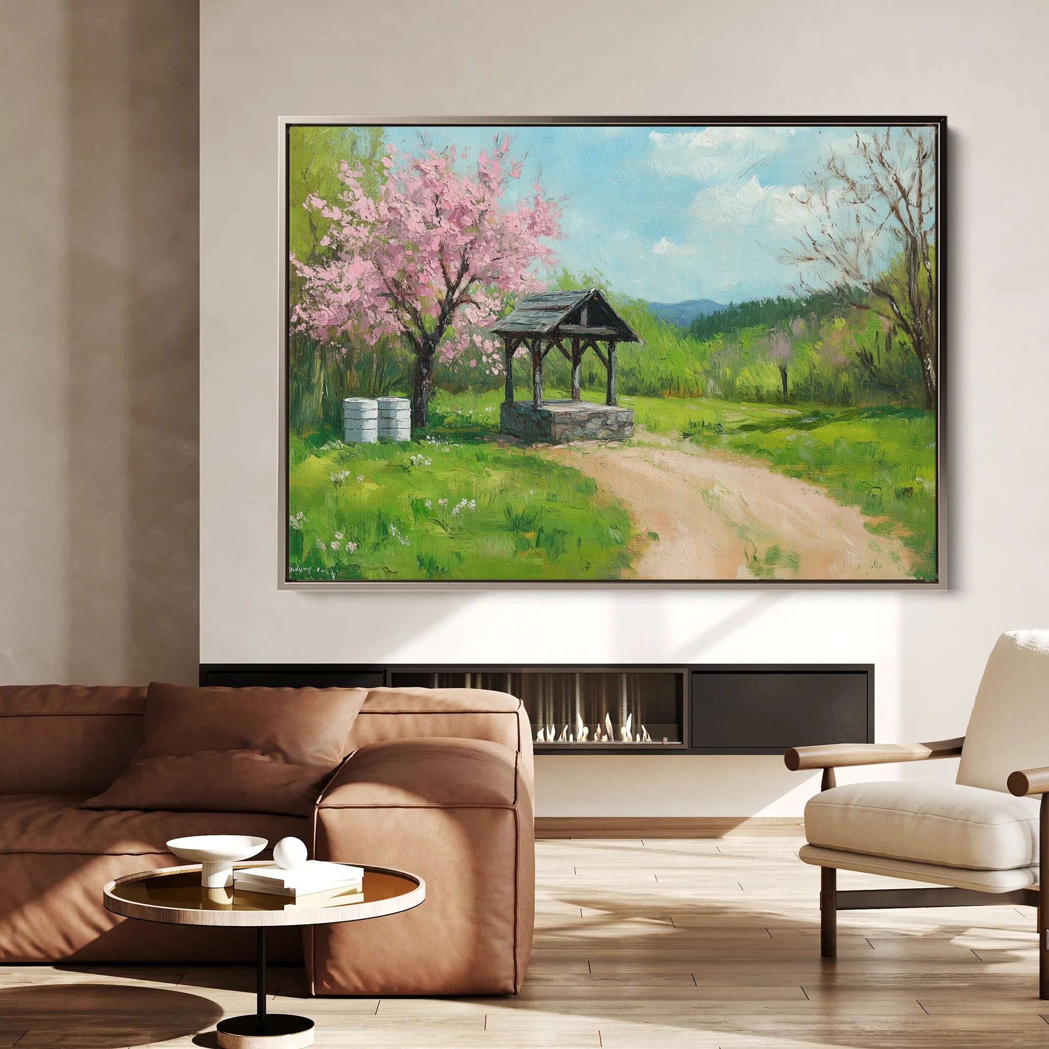 Landscape 265 Canvas Art 60 x 40 cm / Black