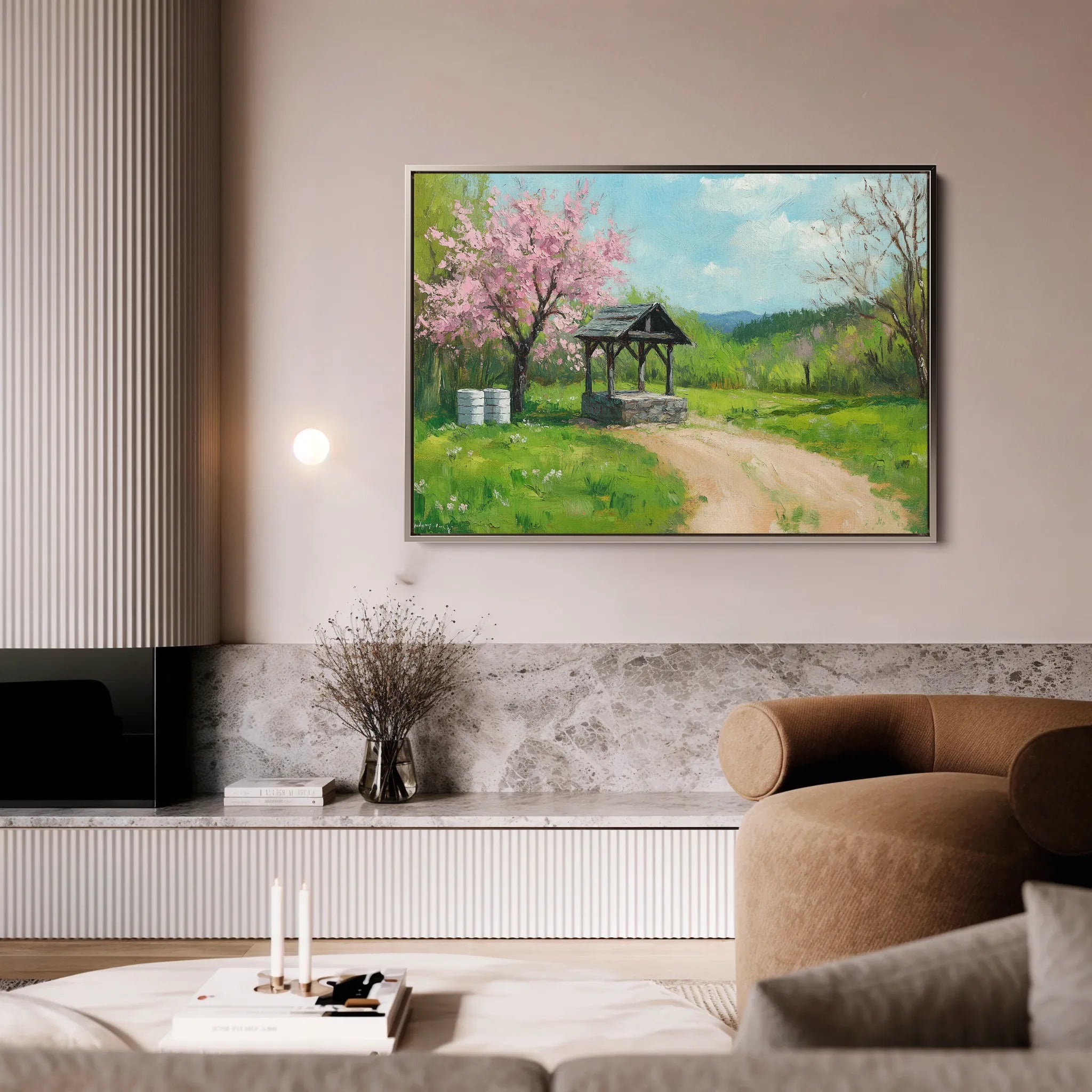 Landscape 265 Canvas Art 60 x 40 cm / Black