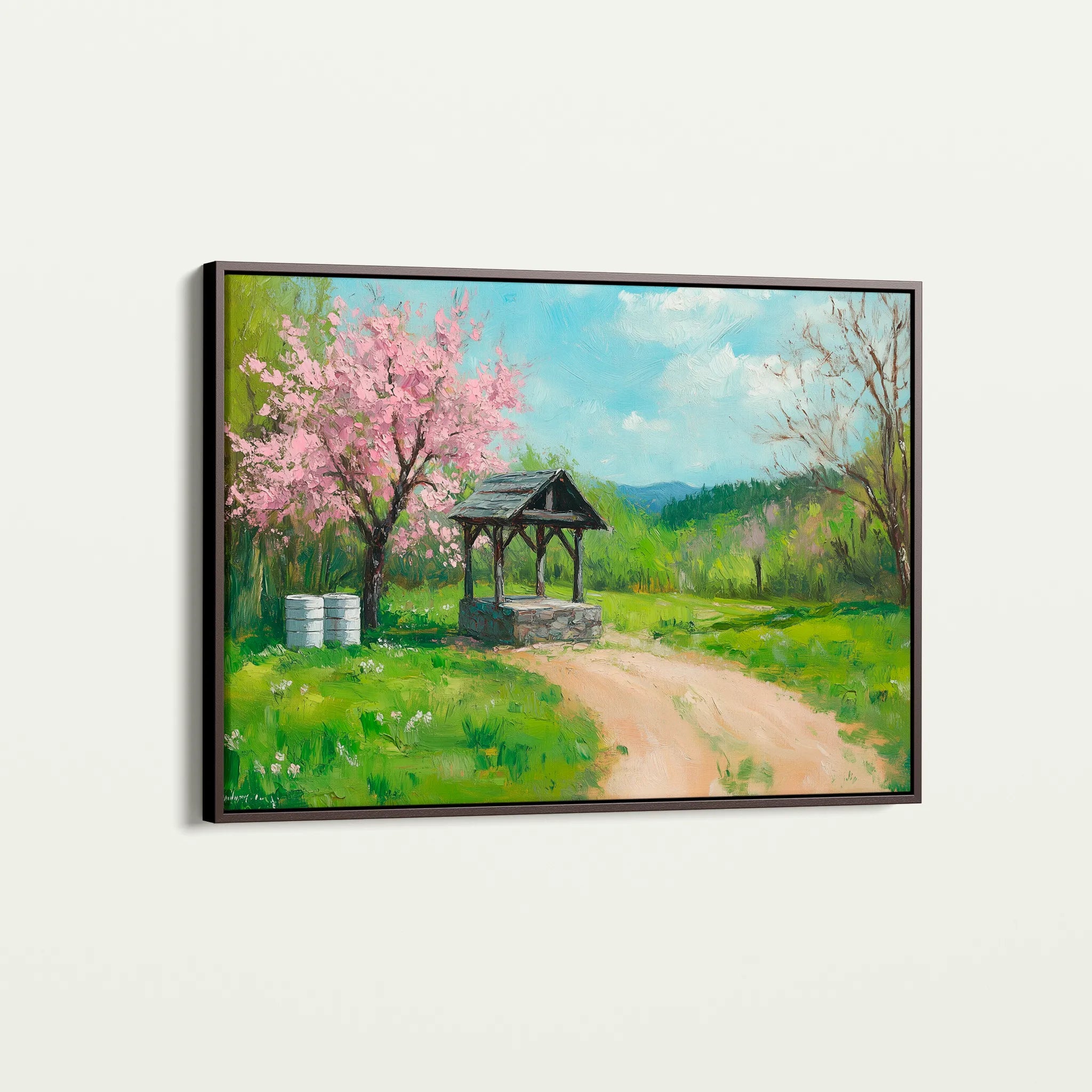 Landscape 265 Canvas Art 60 x 40 cm / Black
