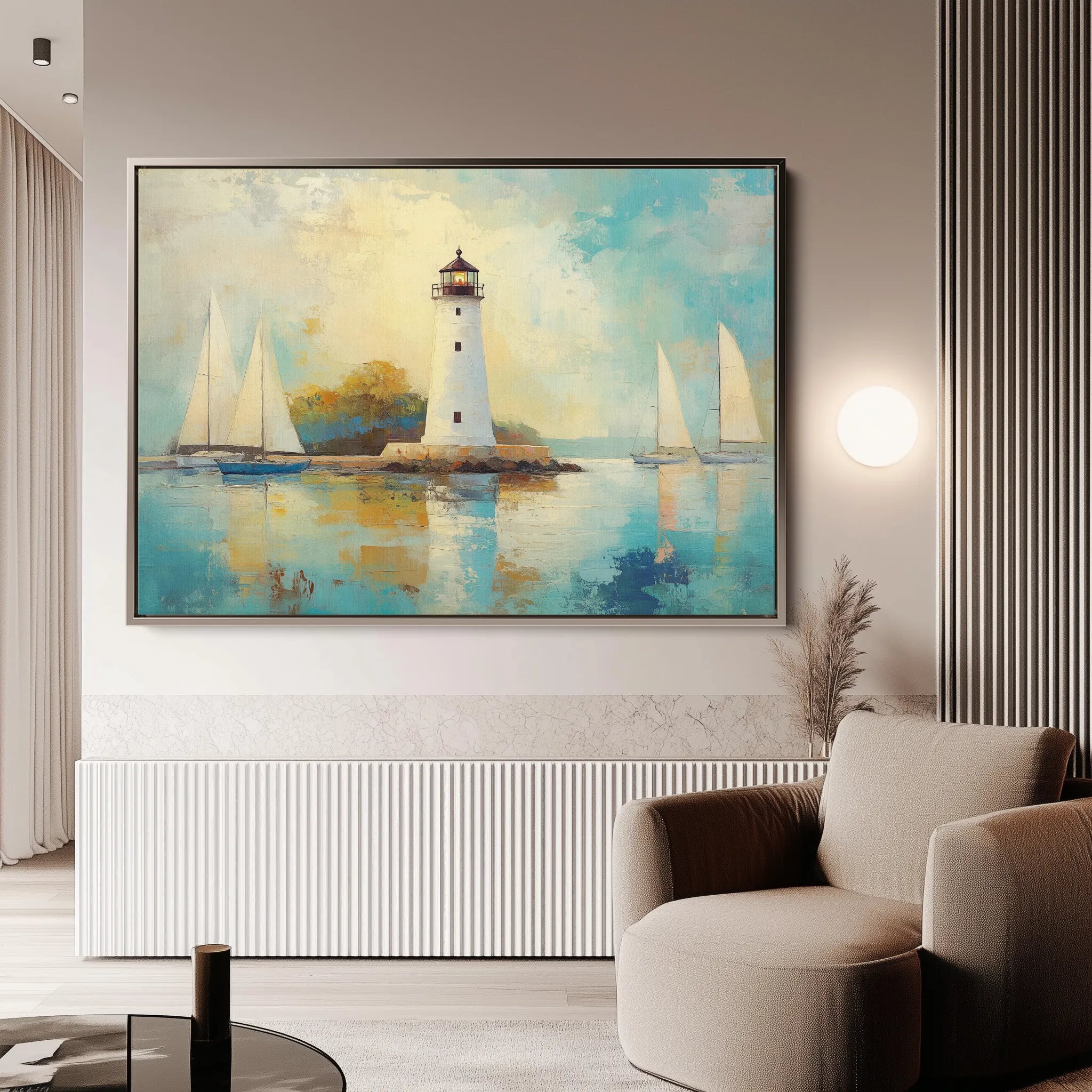 Landscape 266 Canvas Art 60 x 40 cm / Black