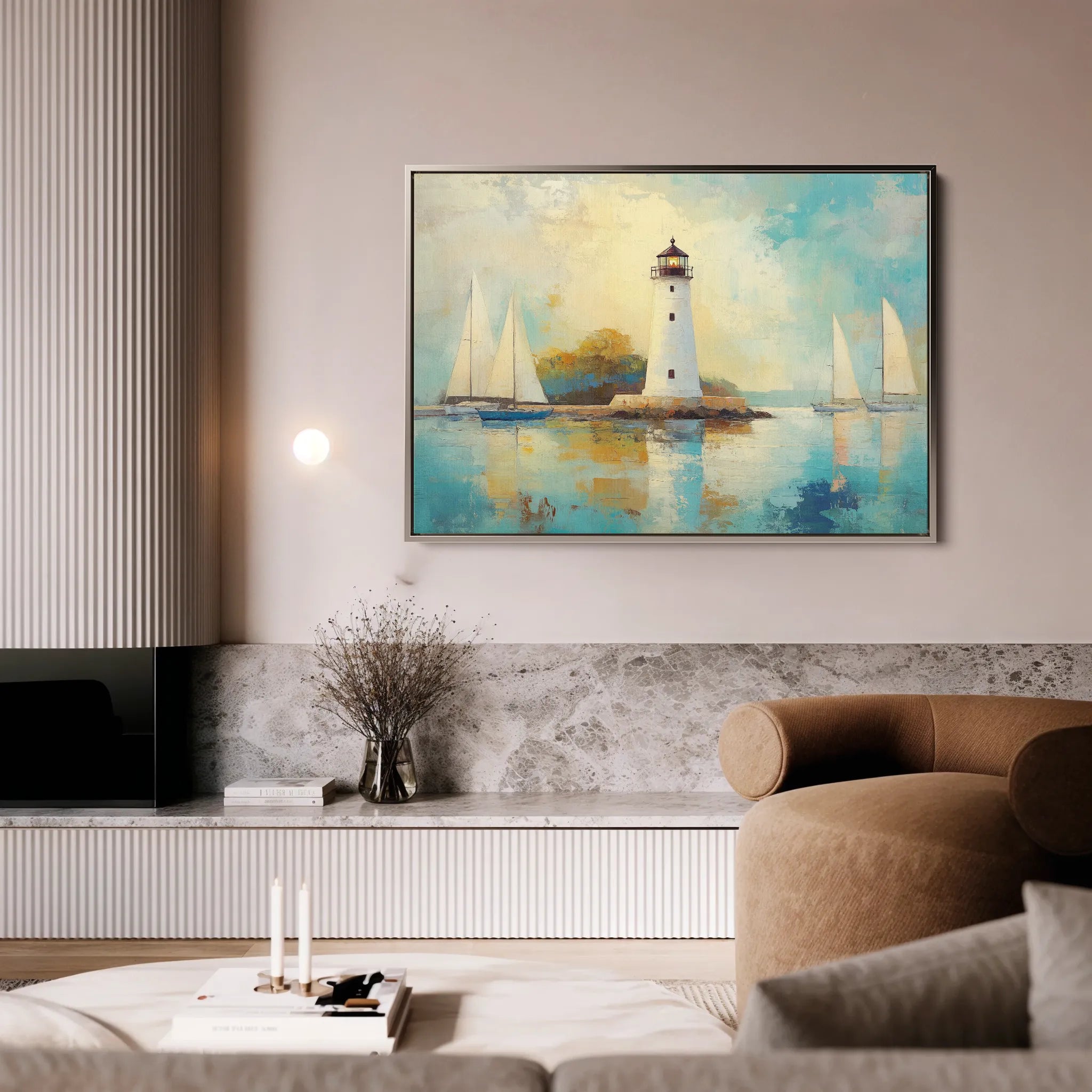Landscape 266 Canvas Art 60 x 40 cm / Black