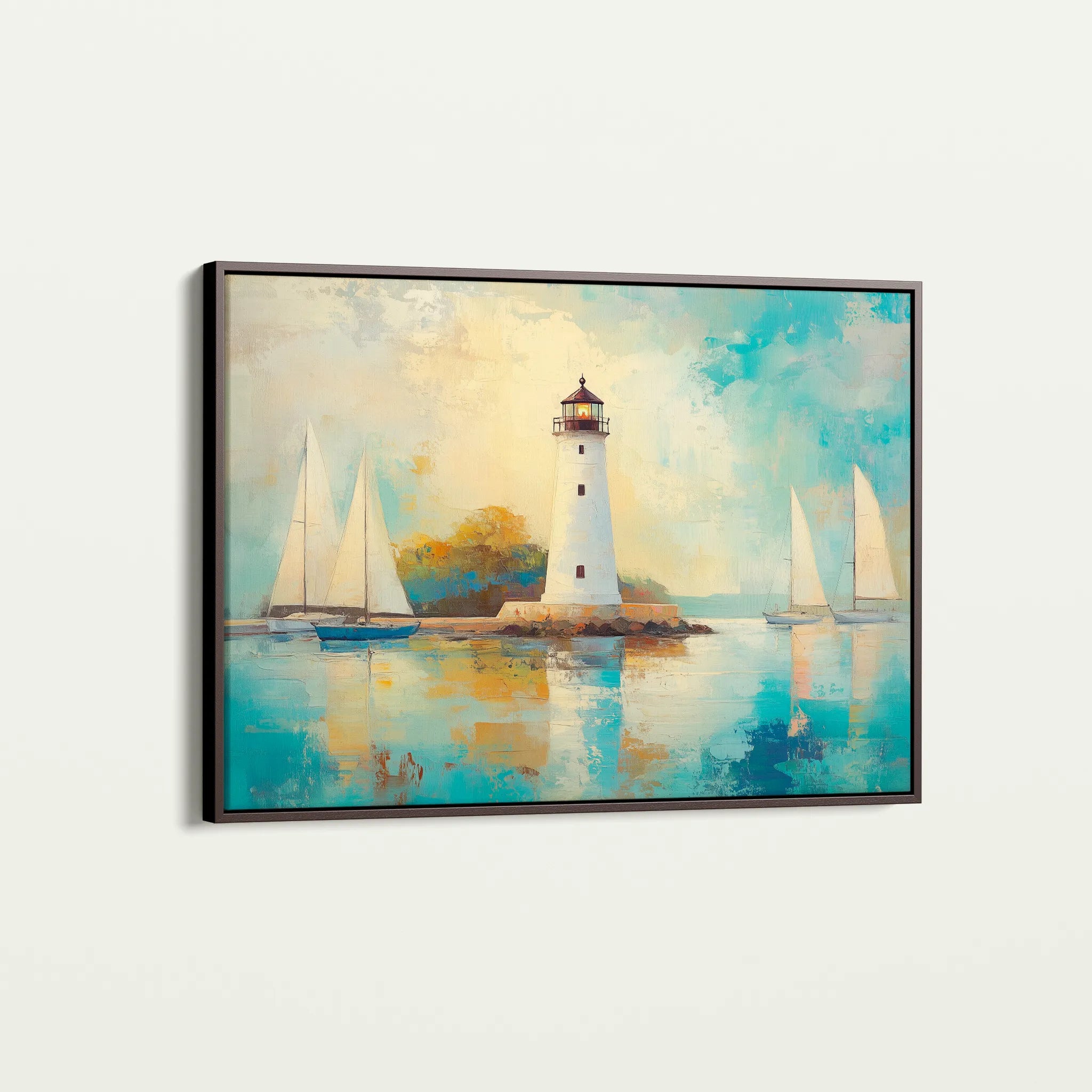 Landscape 266 Canvas Art 60 x 40 cm / Black