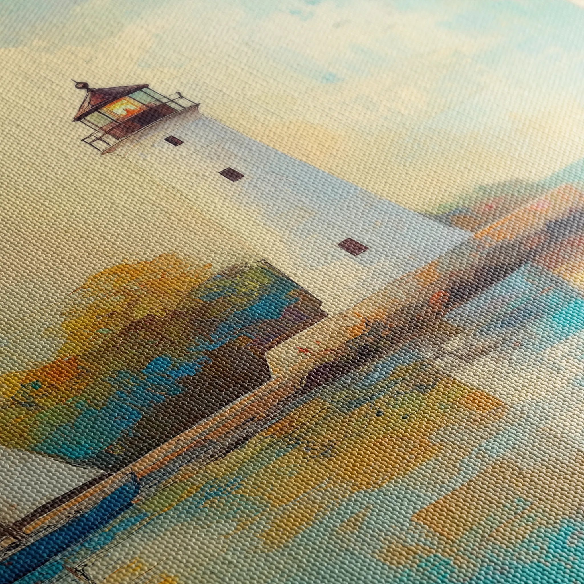 Landscape 266 Canvas Art 60 x 40 cm / Black