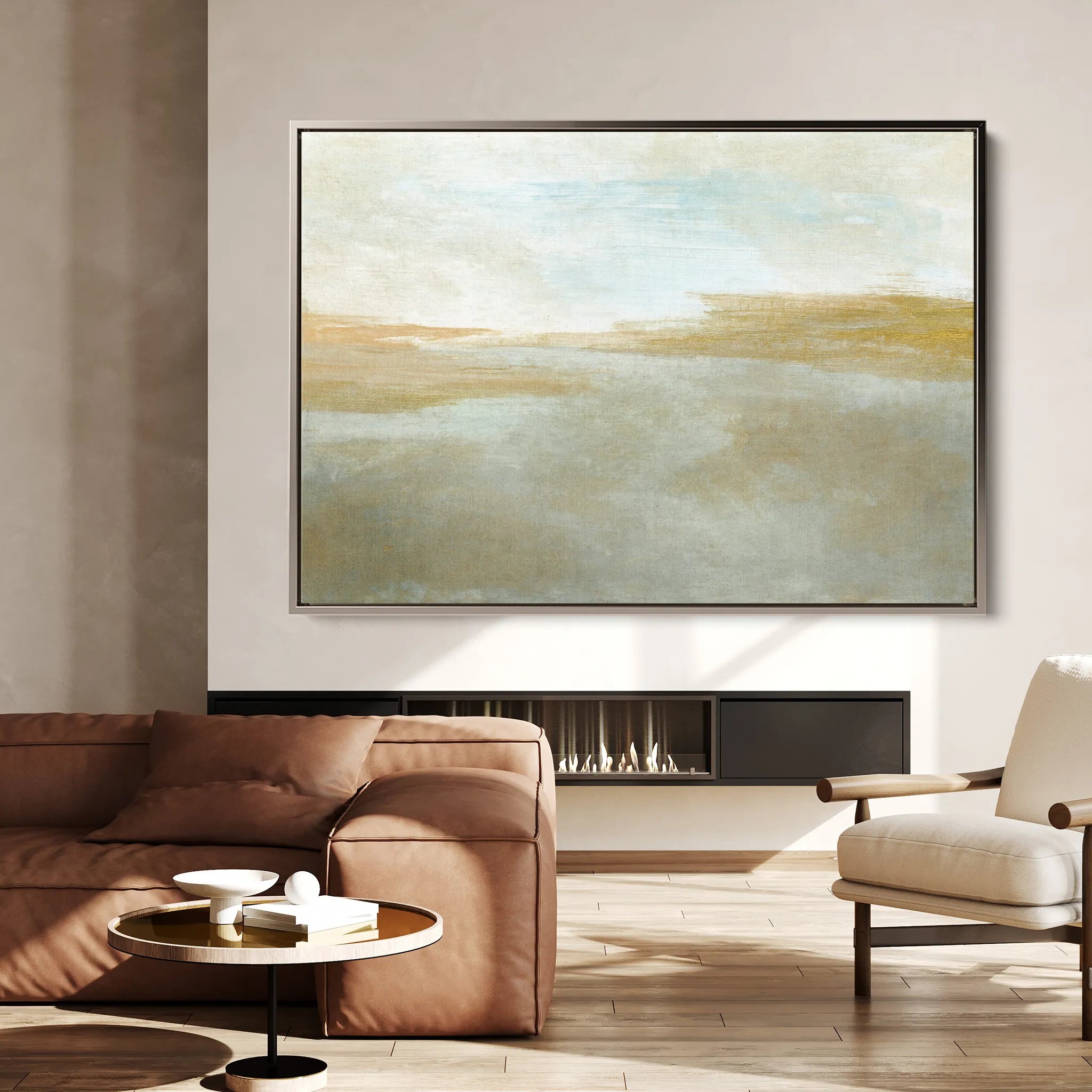 Abstract 271 Canvas Art 60 x 40 cm / Black
