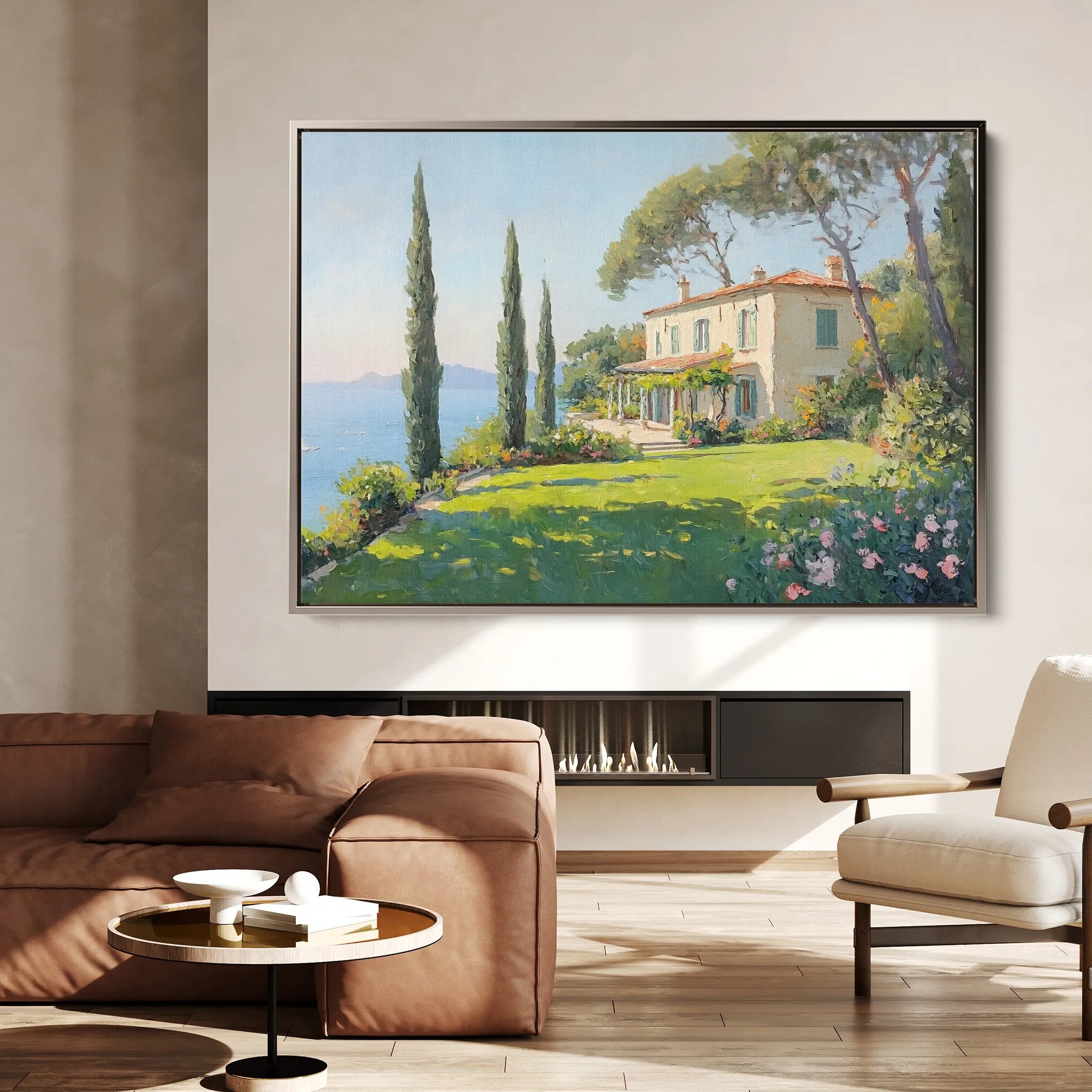 Landscape 271 Canvas Art 60 x 40 cm / Black