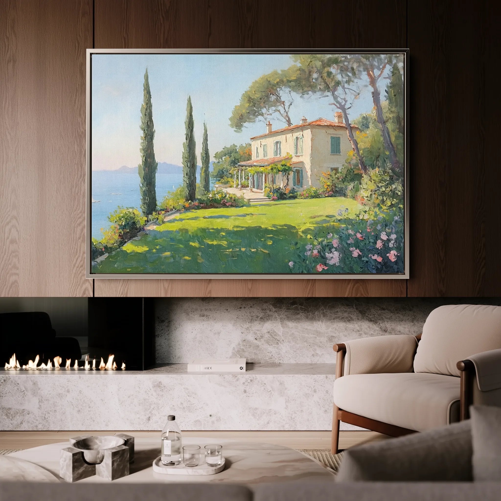 Landscape 271 Canvas Art 60 x 40 cm / Black