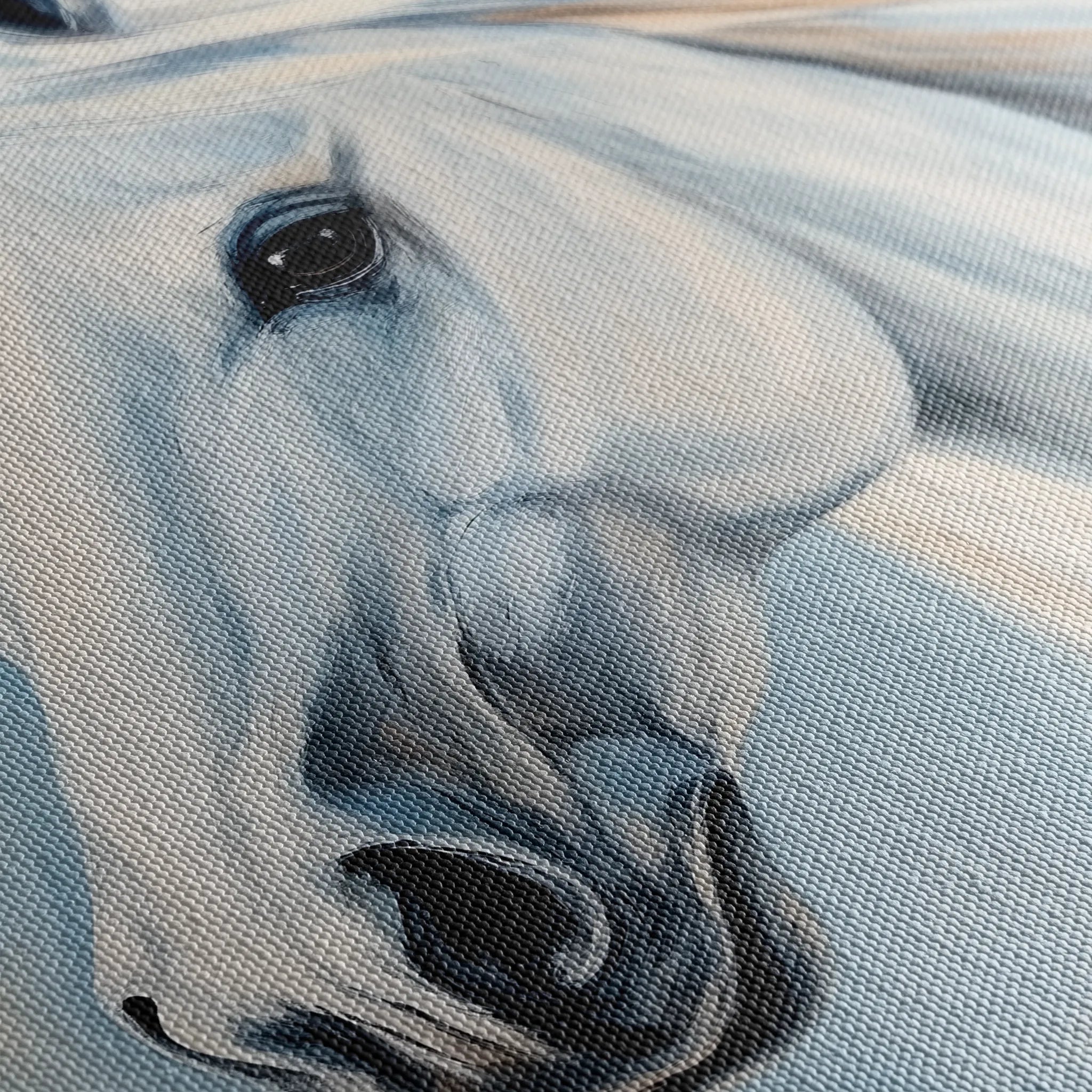 Horses 273 Canvas Art 60 x 40 cm / Black