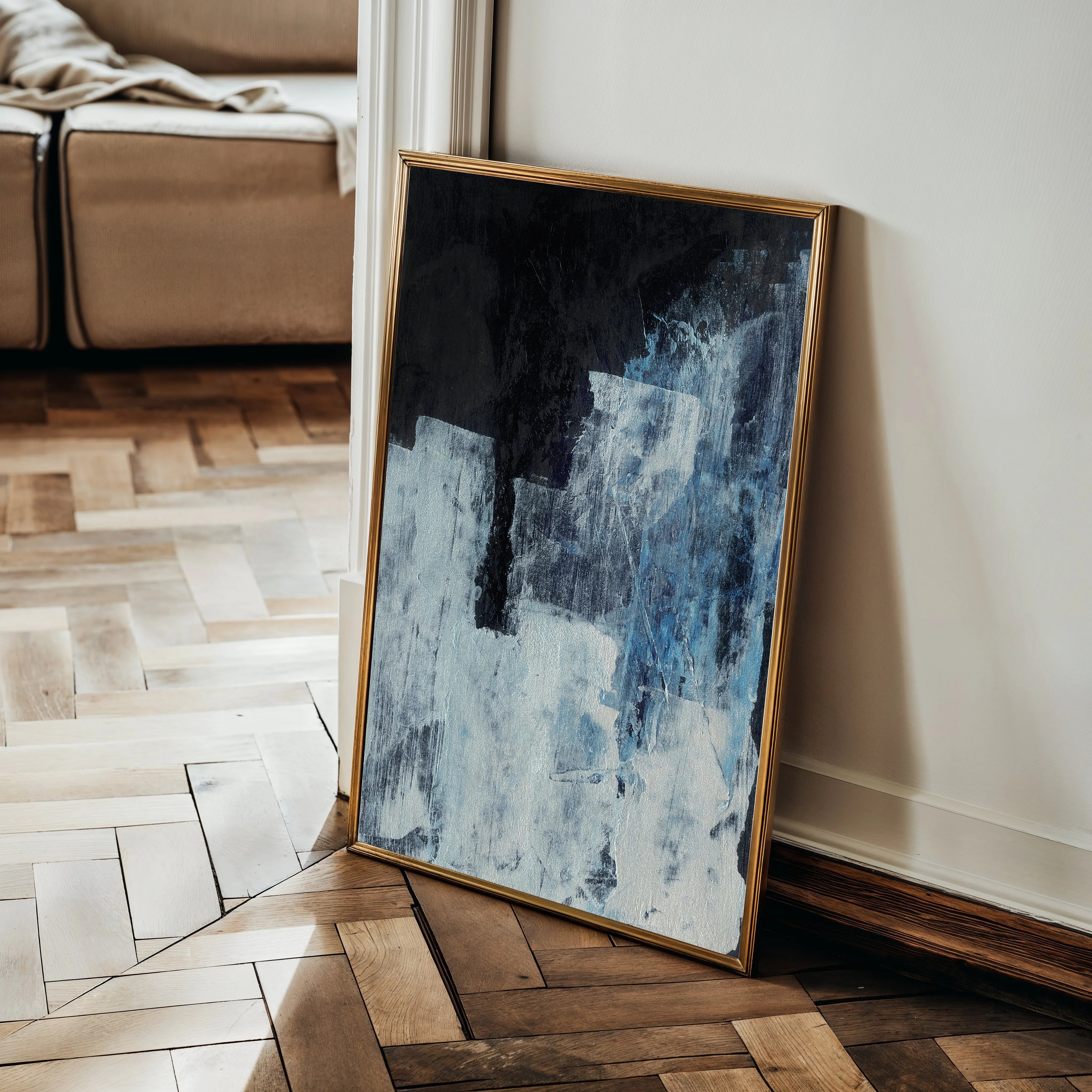 Abstract 279 Canvas Art 60 x 40 cm / Black