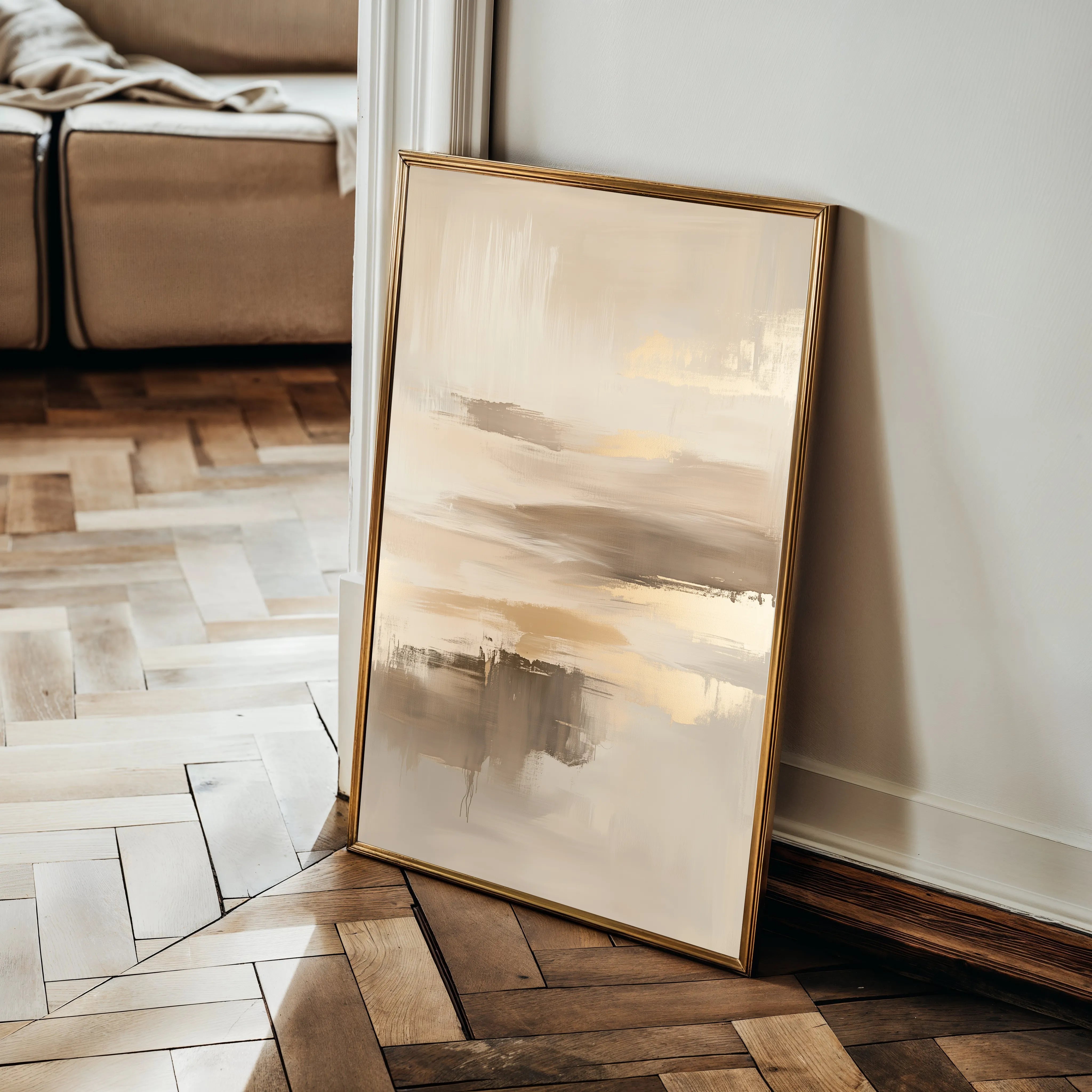 Abstract 283 Canvas Art 60 x 40 cm / Black