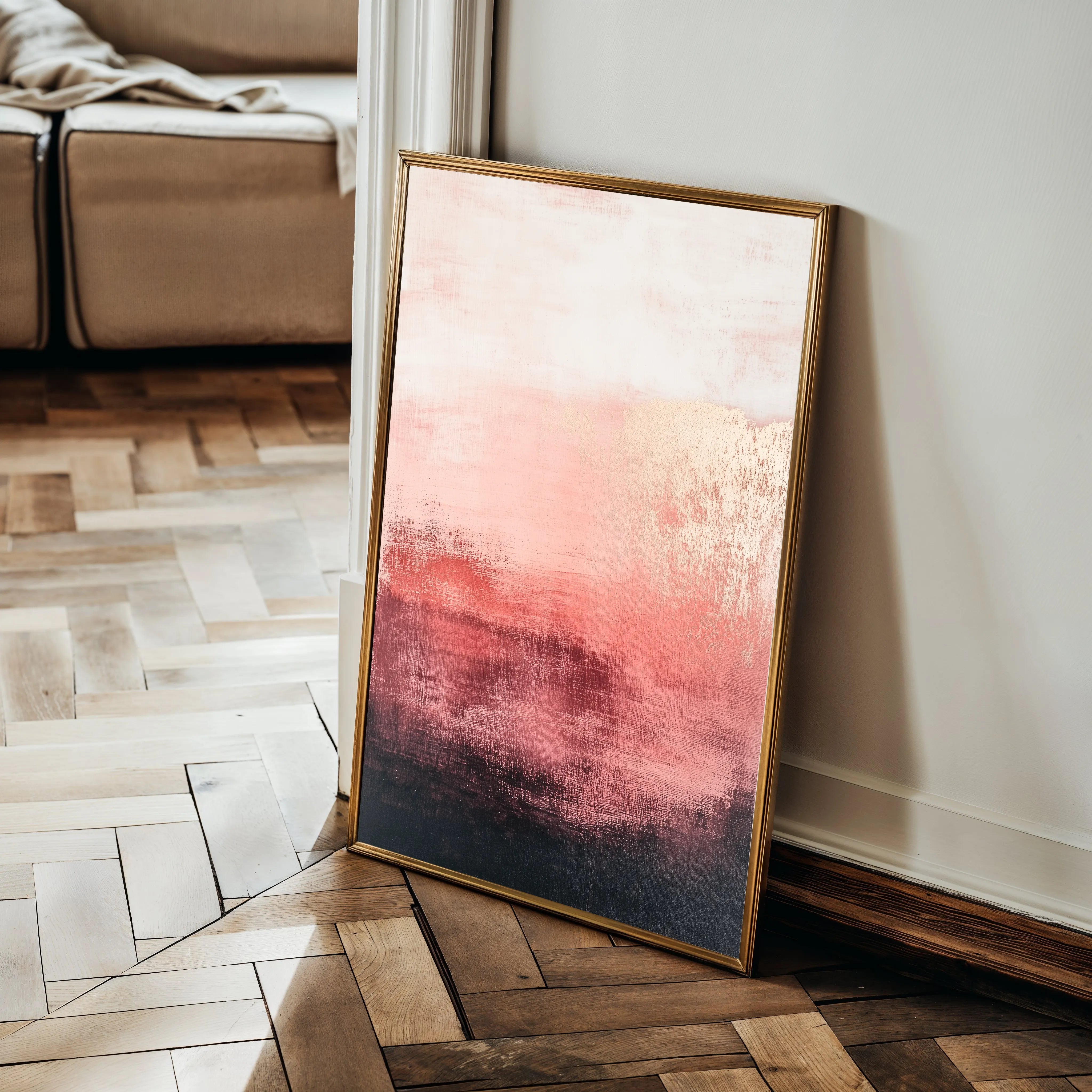 Abstract 284 Canvas Art 60 x 40 cm / Black