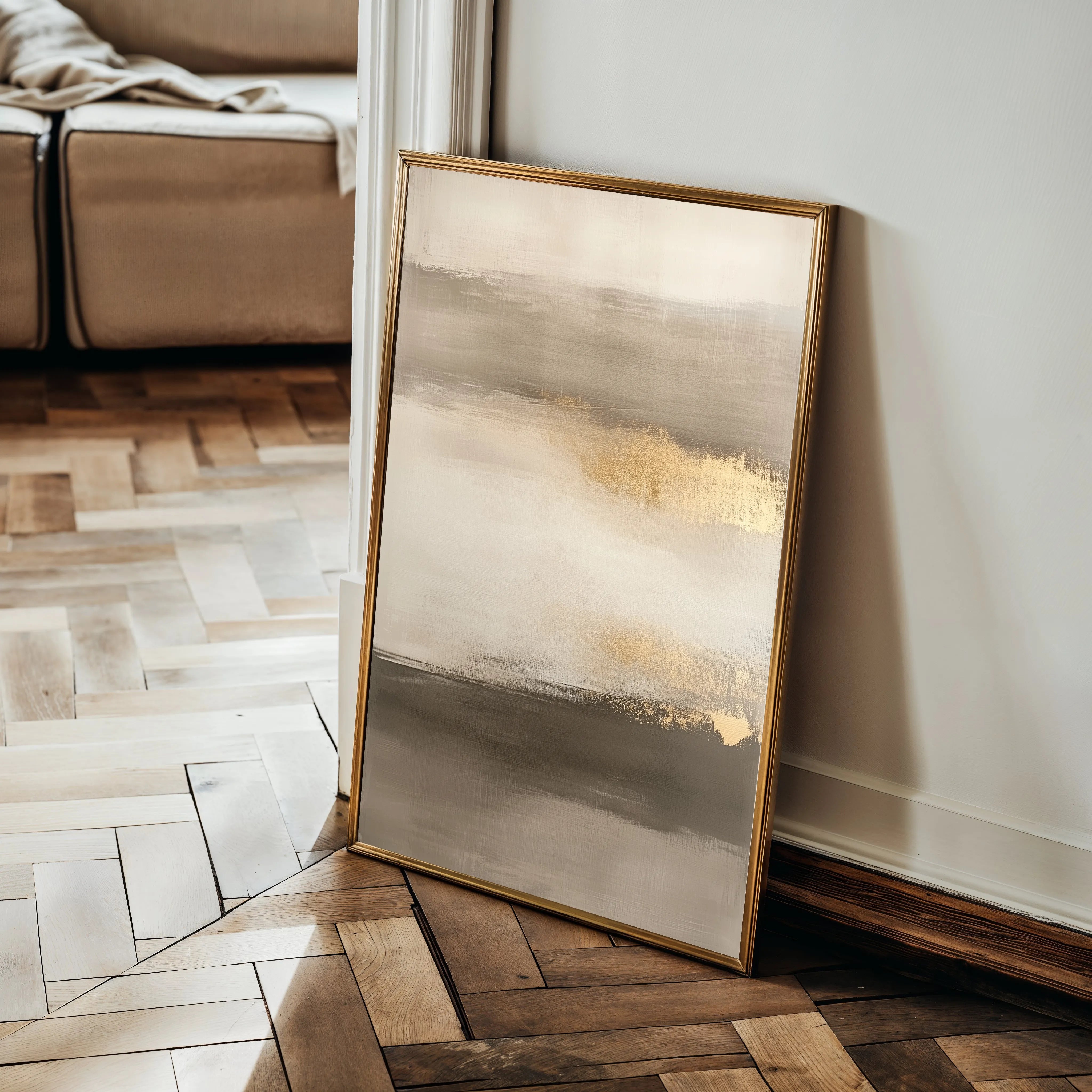 Abstract 290 Canvas Art 60 x 40 cm / Black