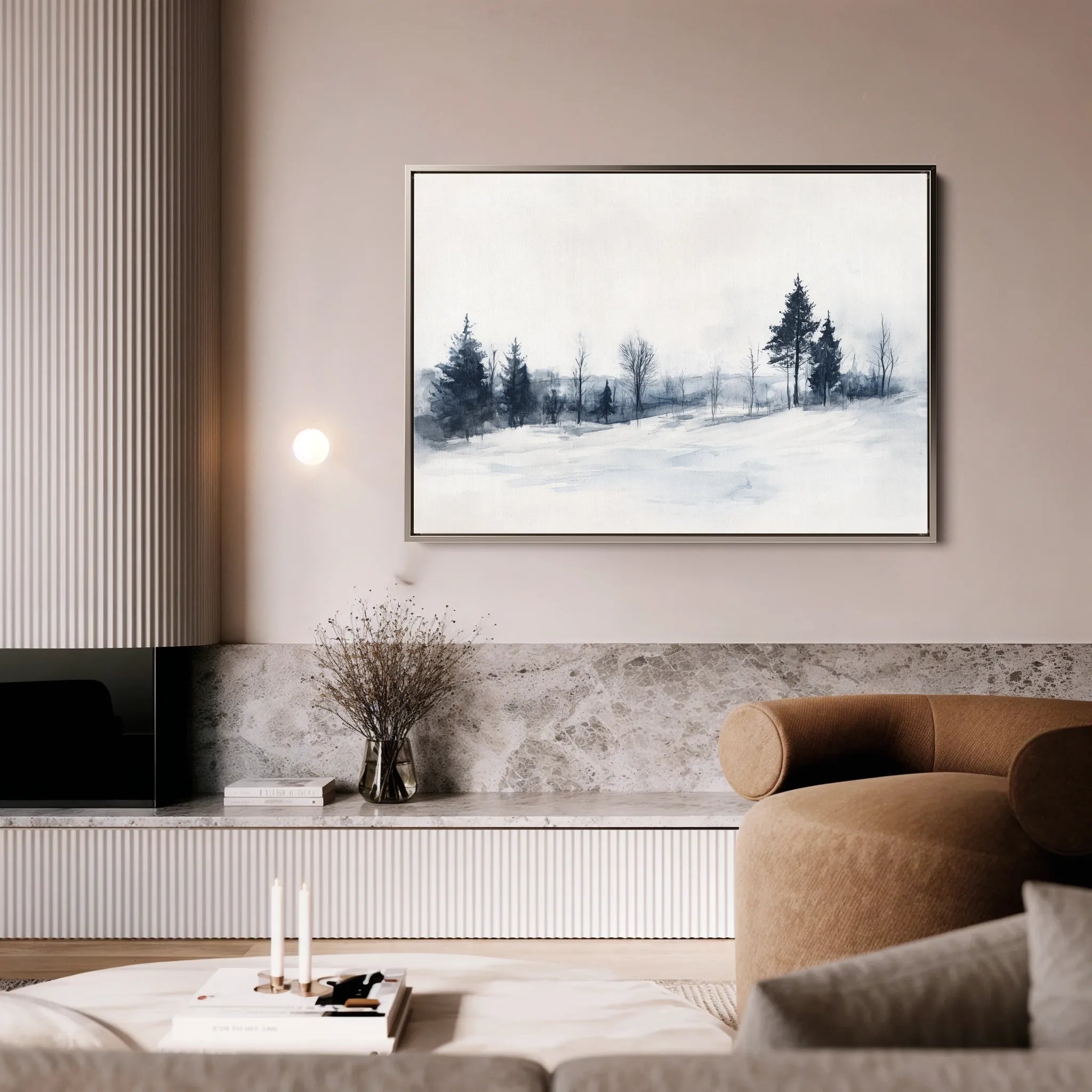 Landscape 294 Canvas Art 60 x 40 cm / Black