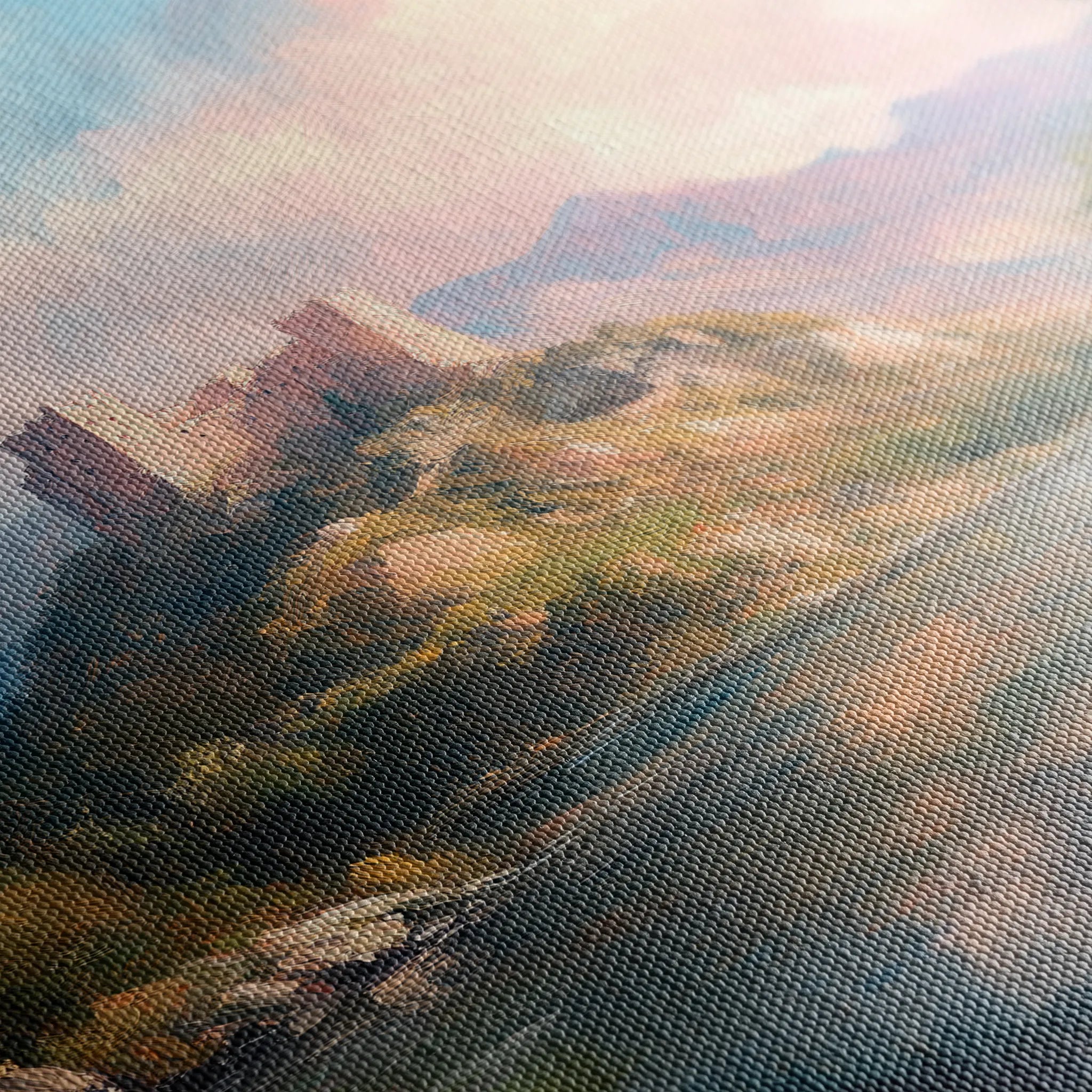 Landscape 300 Canvas Art 60 x 40 cm / Black
