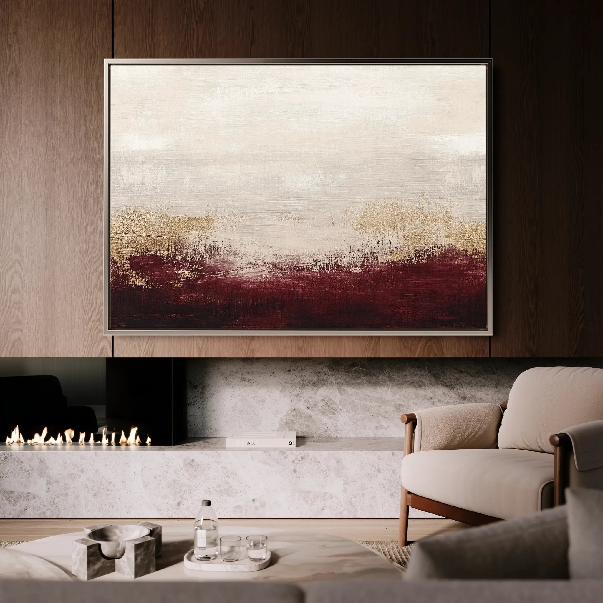 Abstract 307 Canvas Art 60 x 40 cm / Black