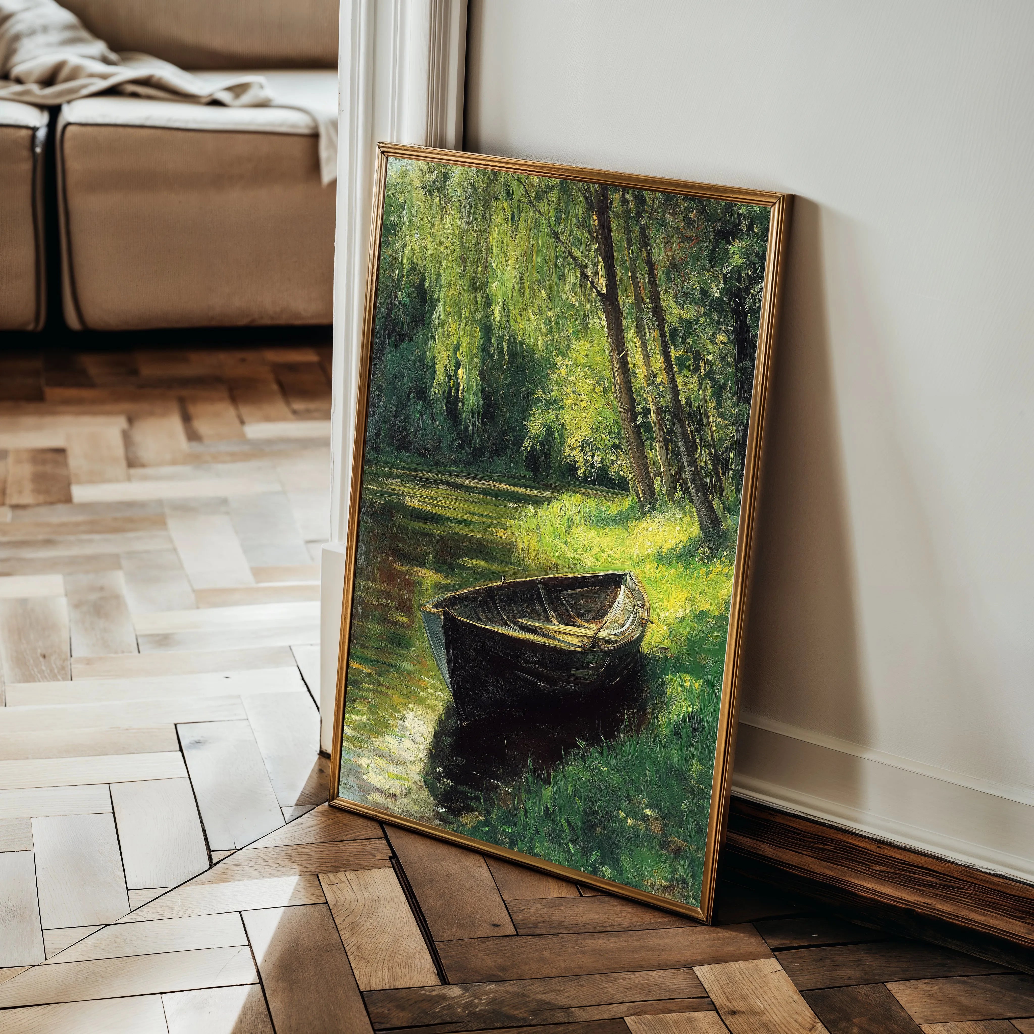 Landscape 307 Canvas Art 60 x 40 cm / Black