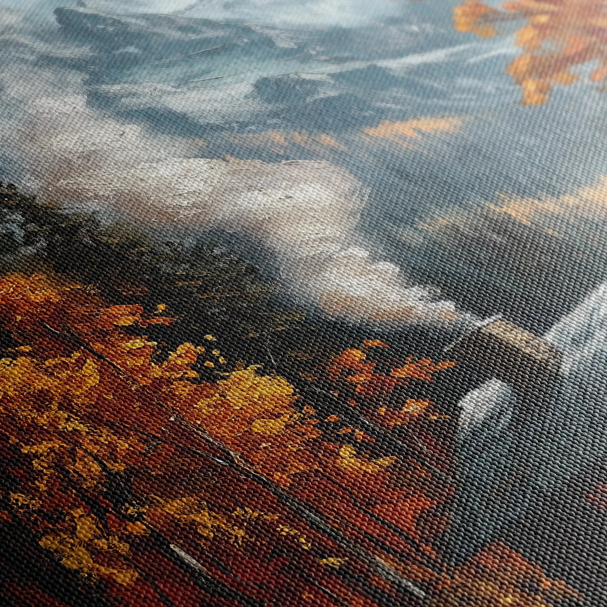 Landscape 309 Canvas Art 60 x 40 cm / Black