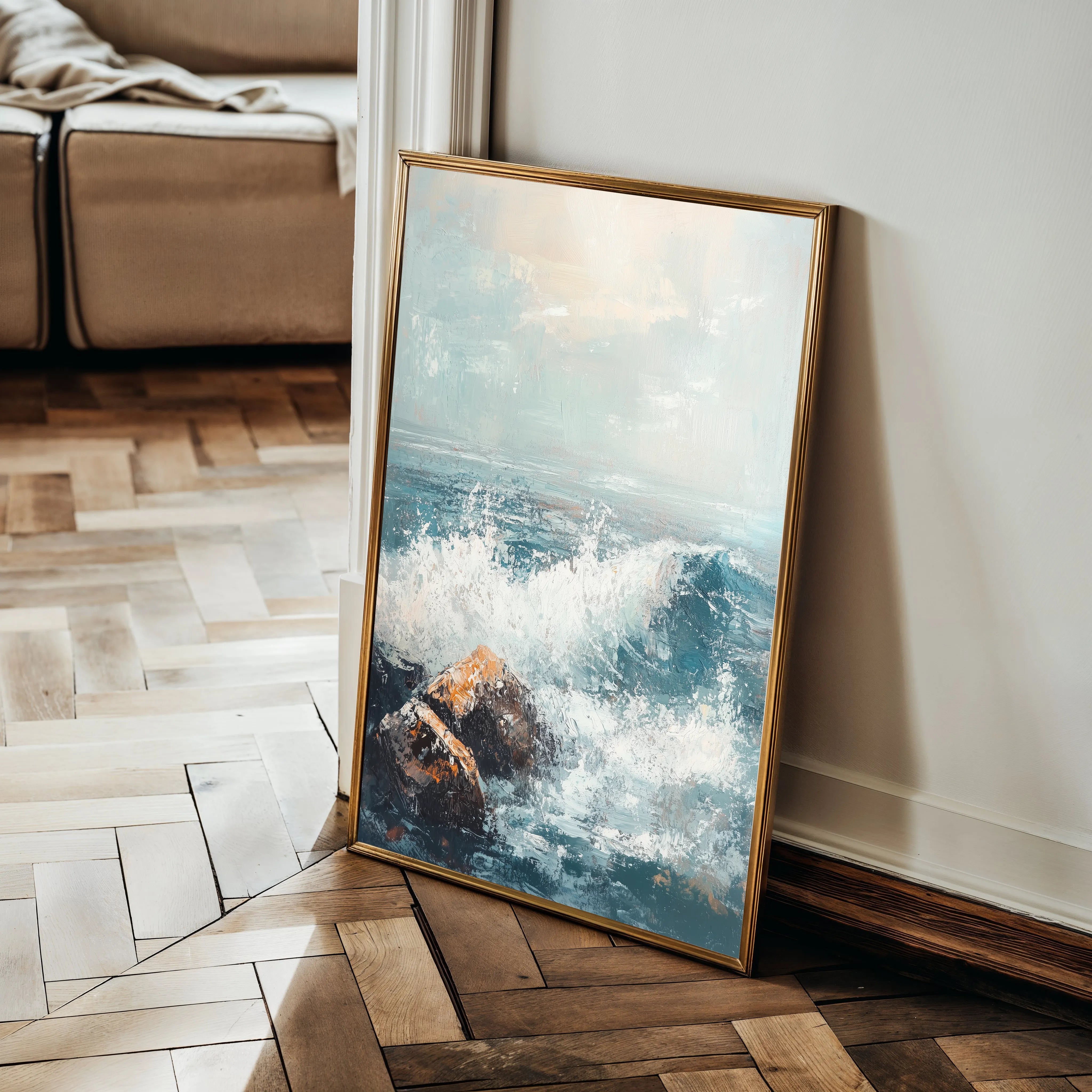 Landscape 311 Canvas Art 60 x 40 cm / Black