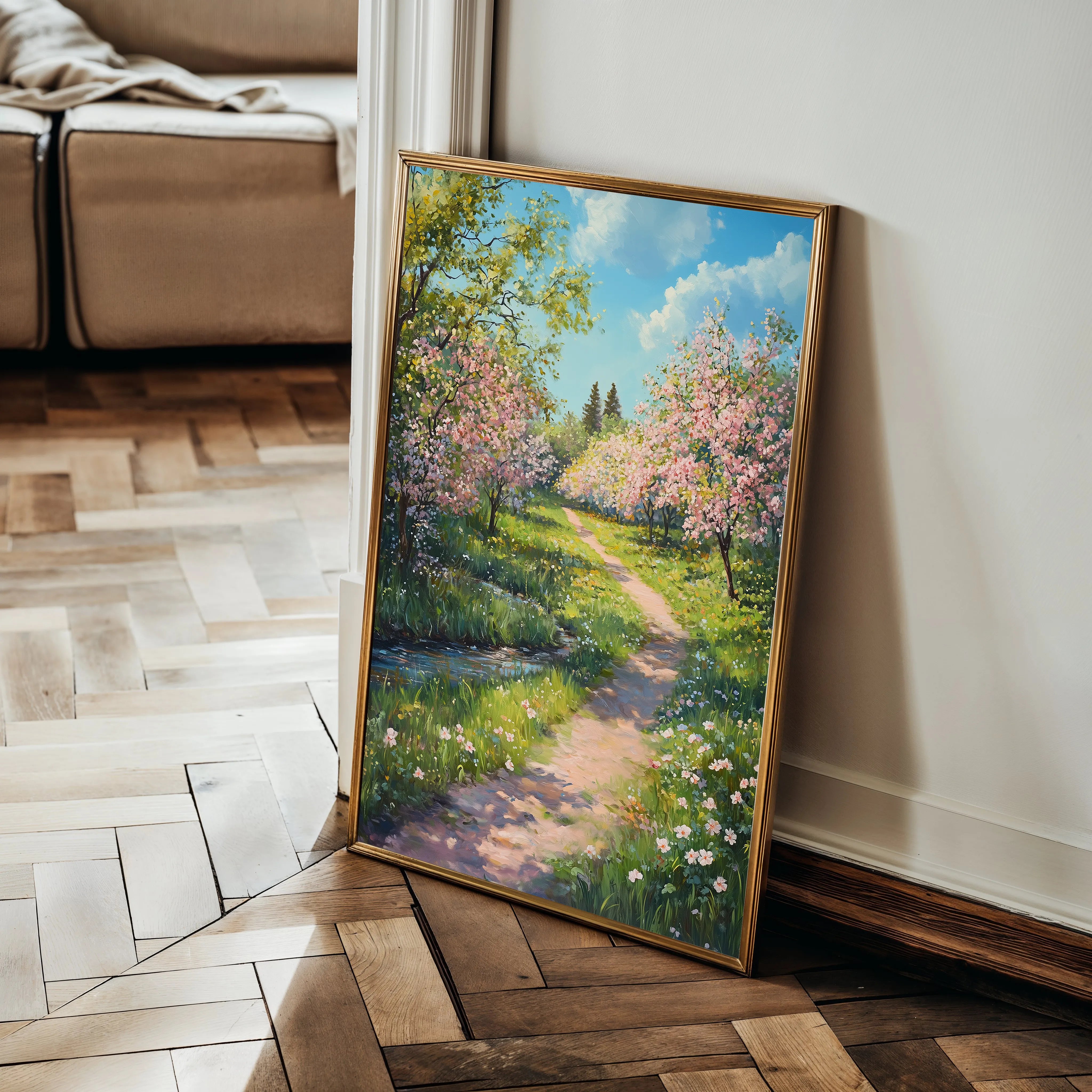 Landscape 312 Canvas Art 60 x 40 cm / Black