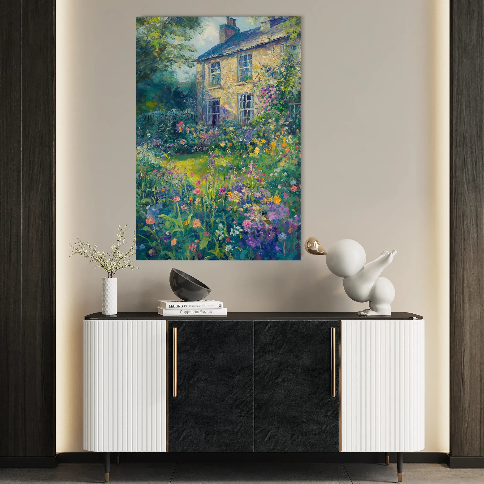 Landscape 313 Canvas Art 60 x 40 cm / Black