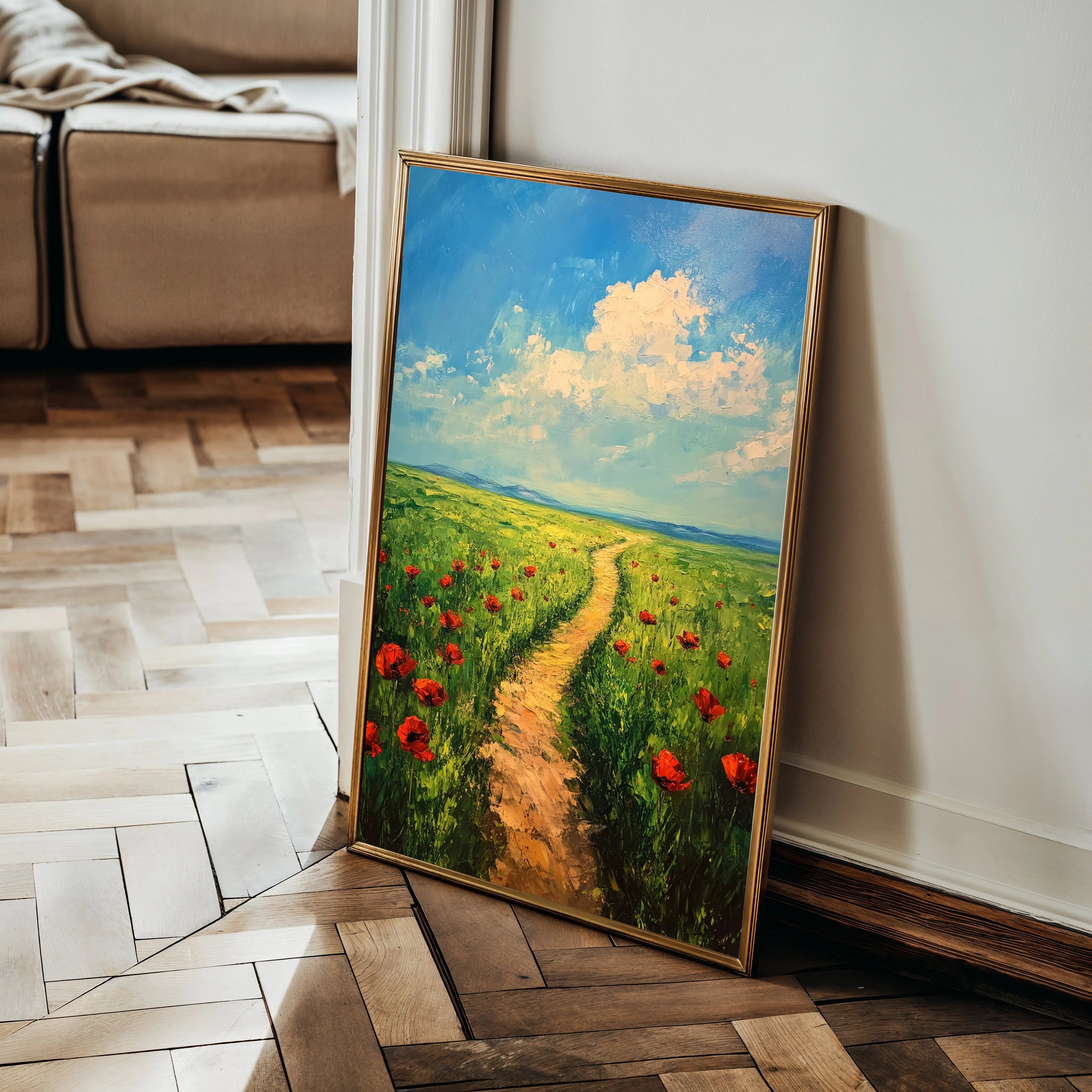 Landscape 315 Canvas Art 60 x 40 cm / Black