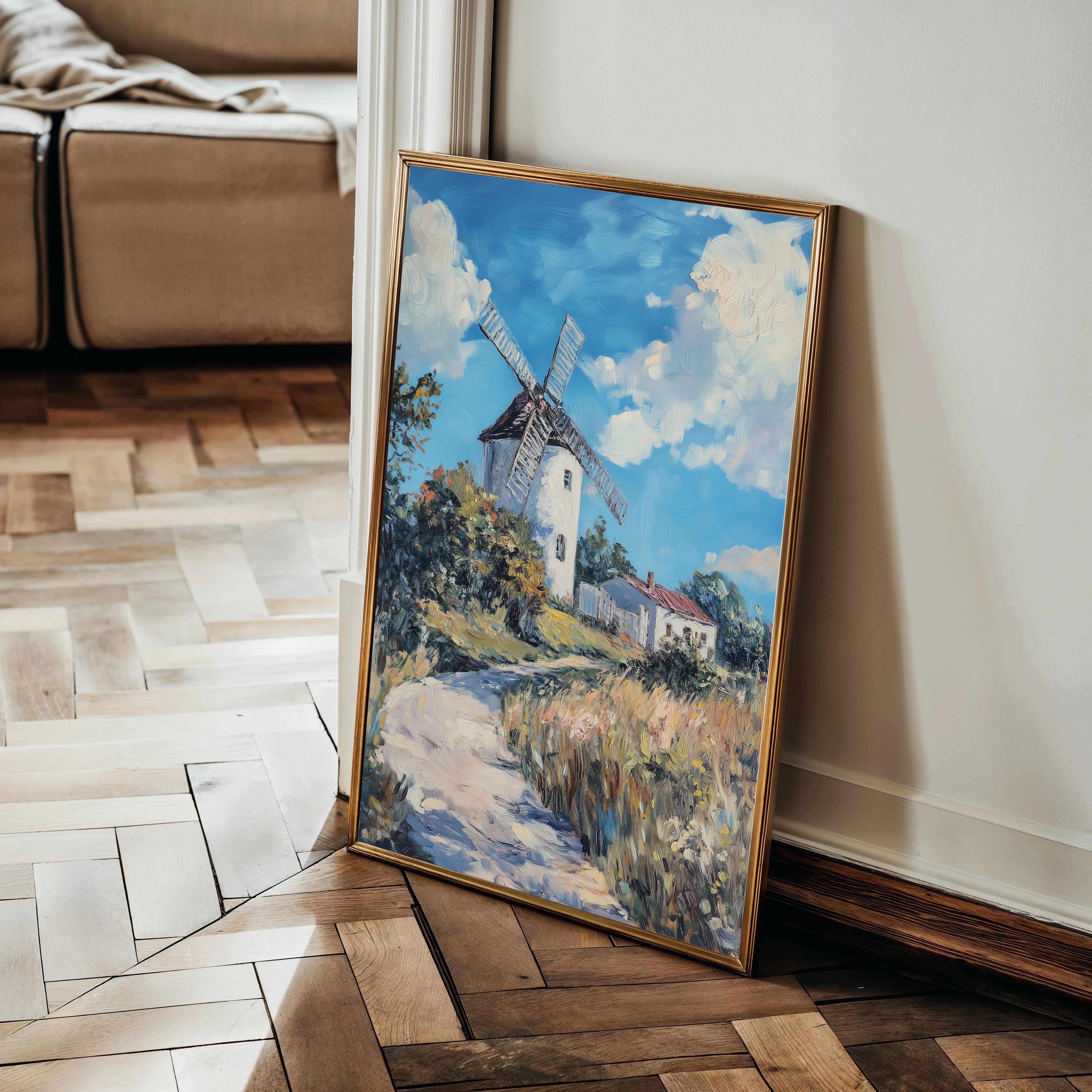 Landscape 316 Canvas Art 60 x 40 cm / Black