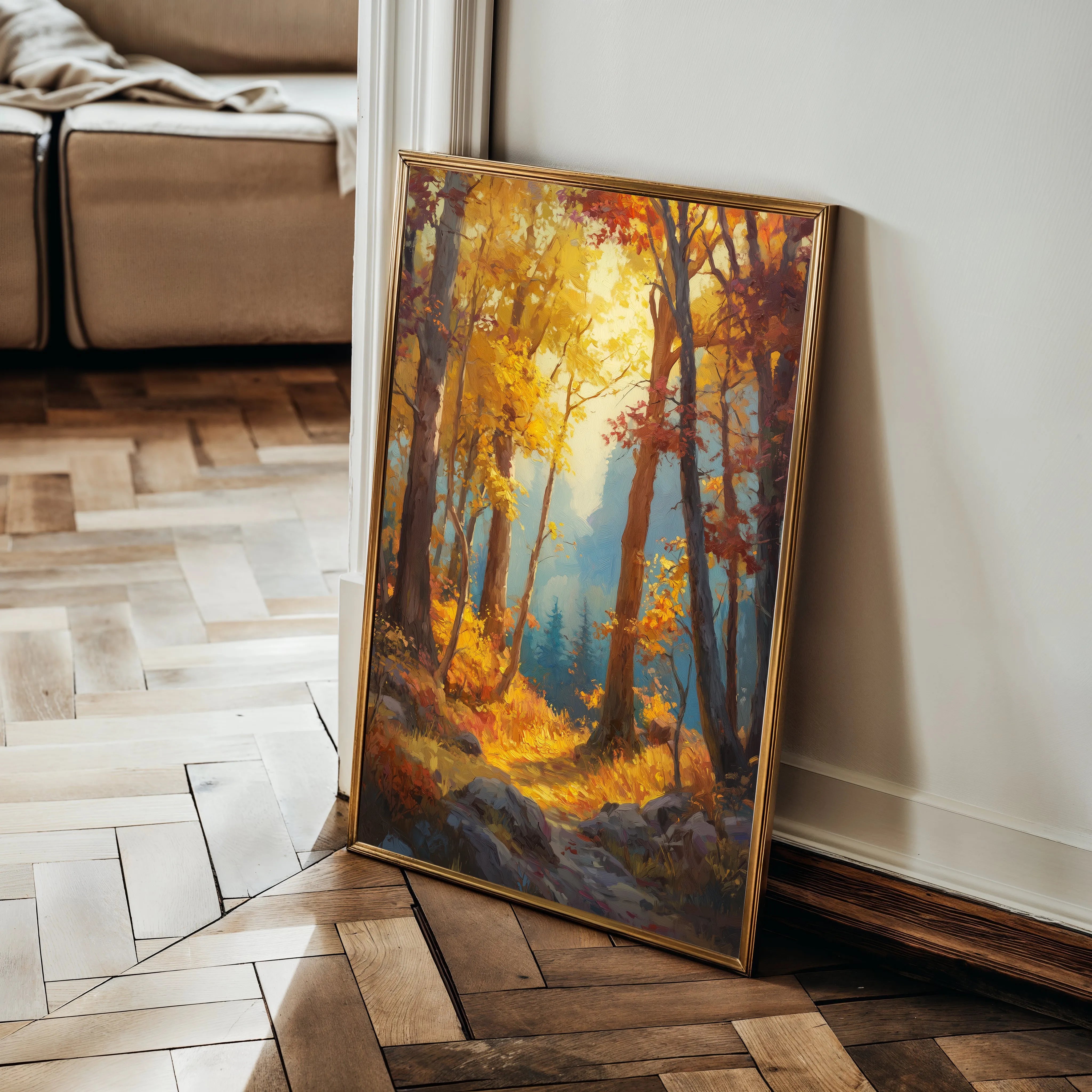 Landscape 317 Canvas Art 60 x 40 cm / Black