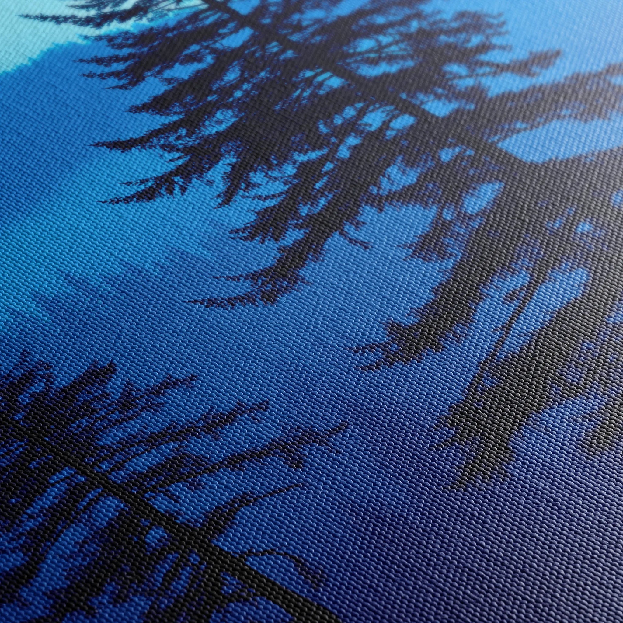 Landscape 318 Canvas Art 60 x 40 cm / Black