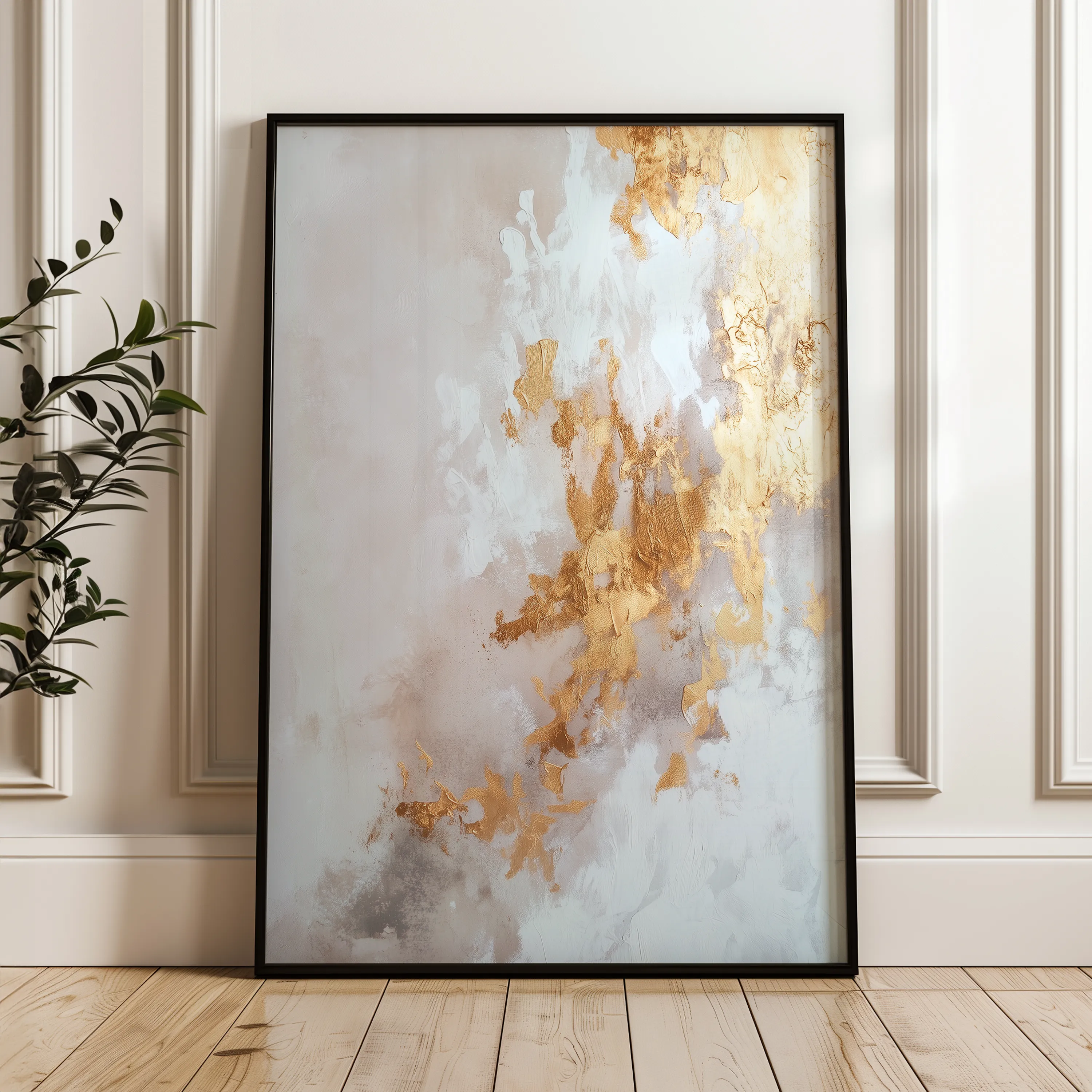 Abstract 319 Canvas Art 60 x 40 cm / Black