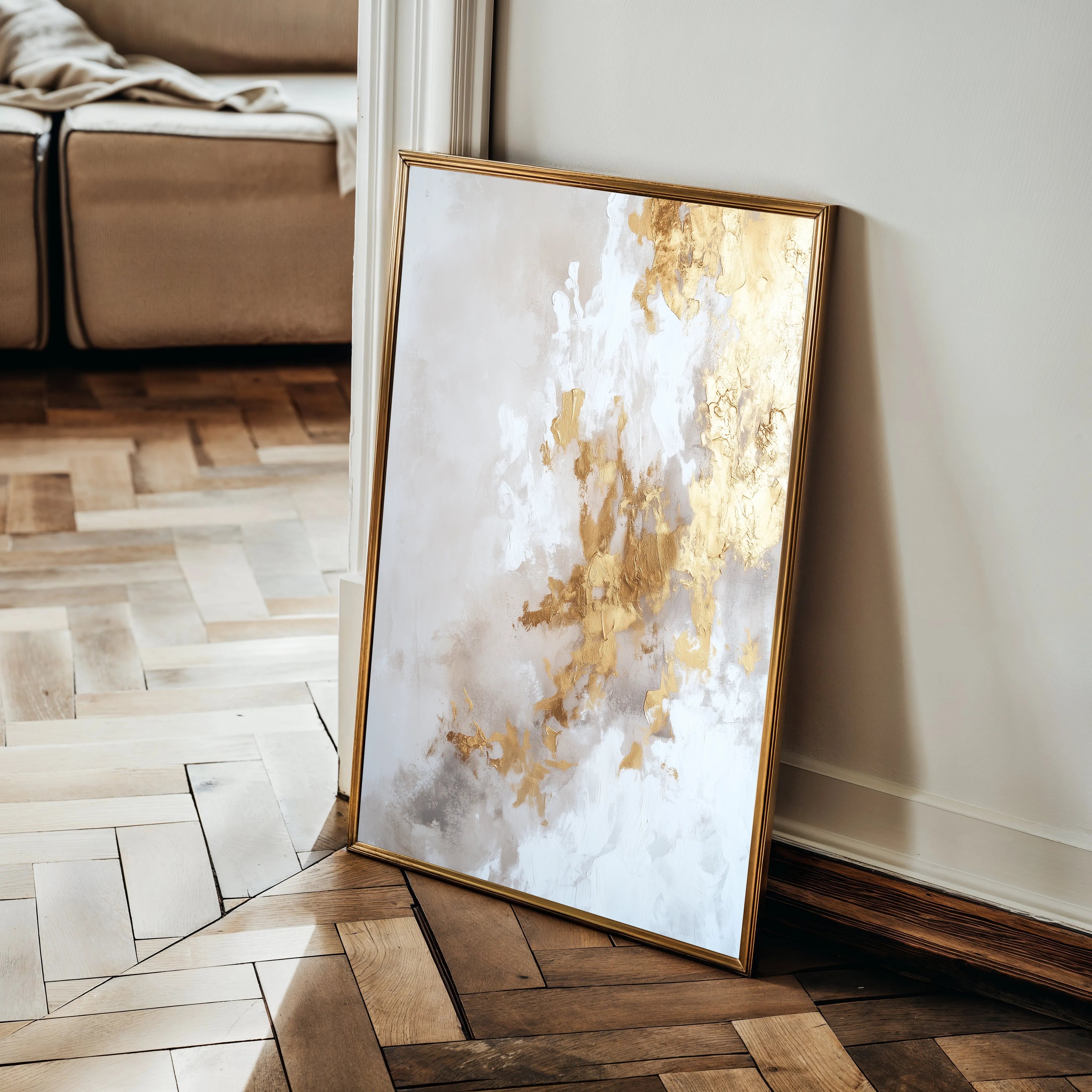 Abstract 319 Canvas Art 60 x 40 cm / Black