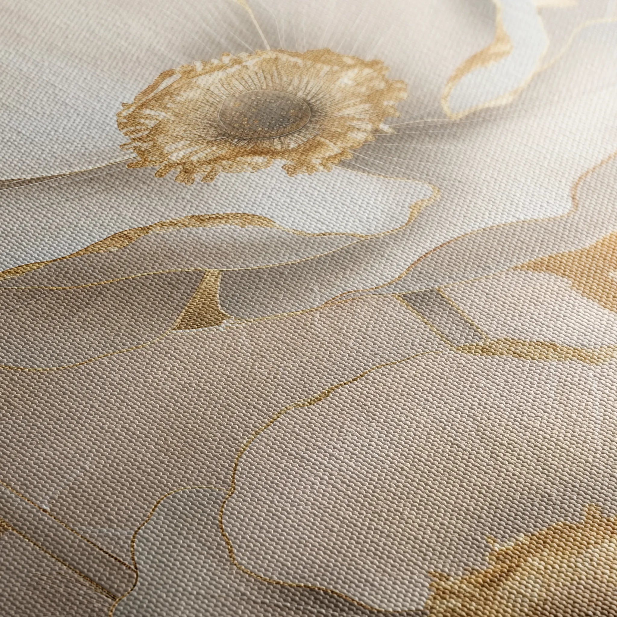 Floral 319 Canvas Art 60 x 40 cm / Black