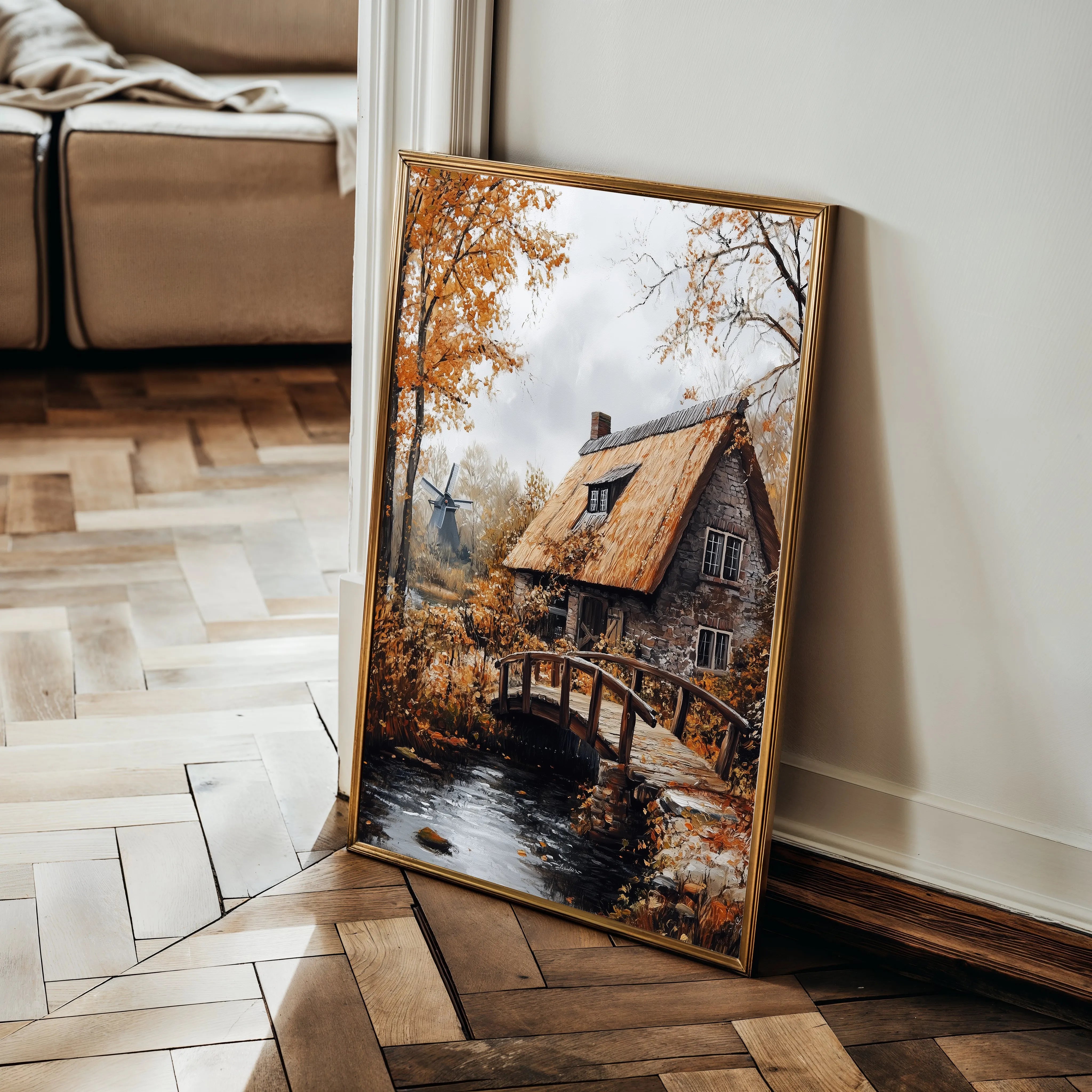 Landscape 319 Canvas Art 60 x 40 cm / Black