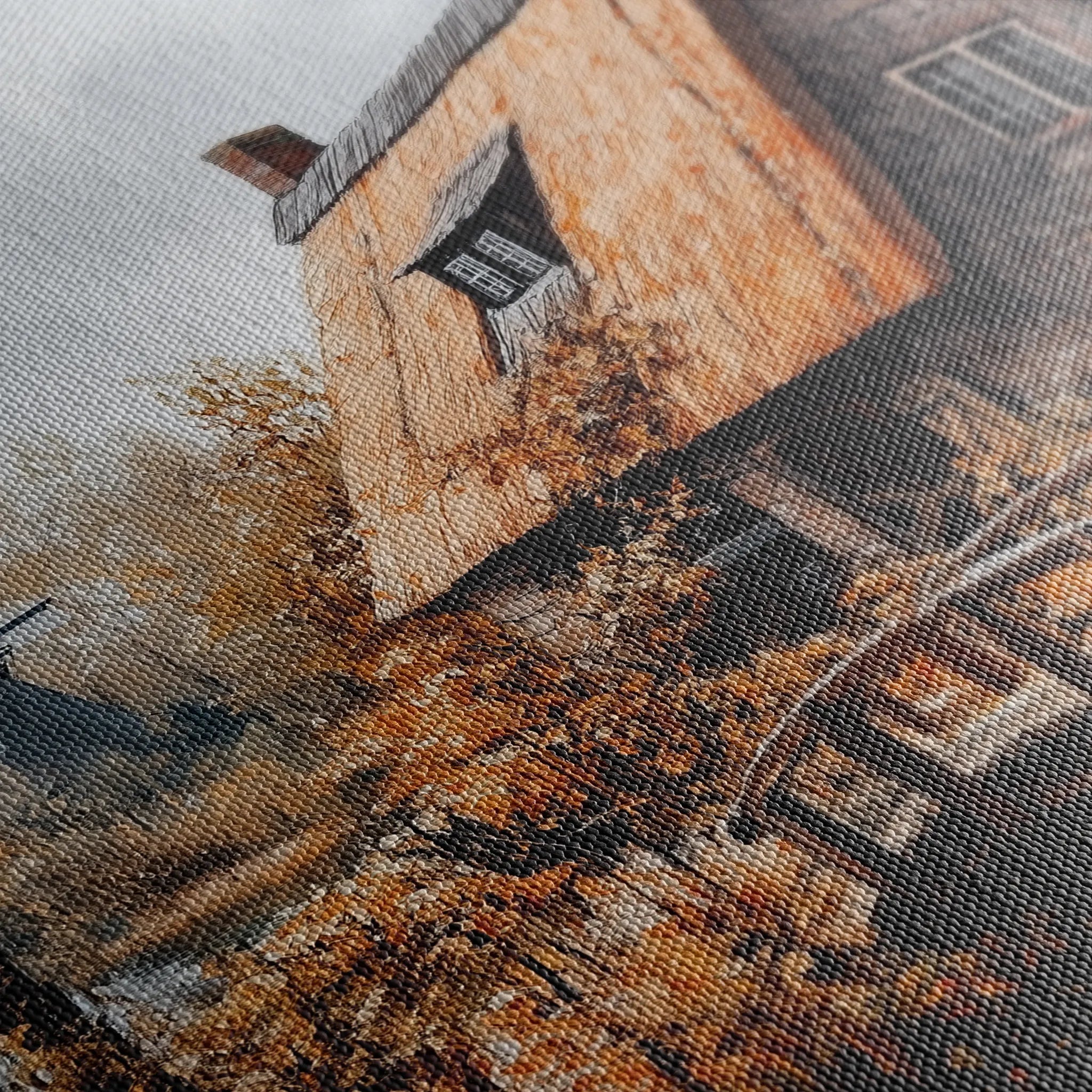 Landscape 319 Canvas Art 60 x 40 cm / Black