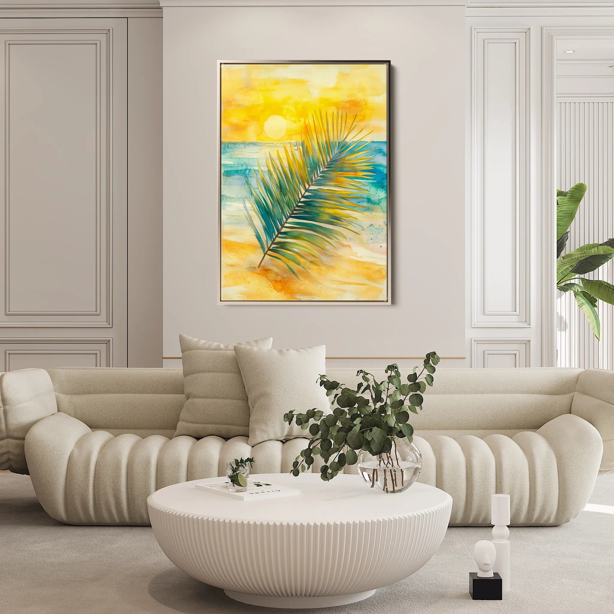Landscape 320 Canvas Art 60 x 40 cm / Black