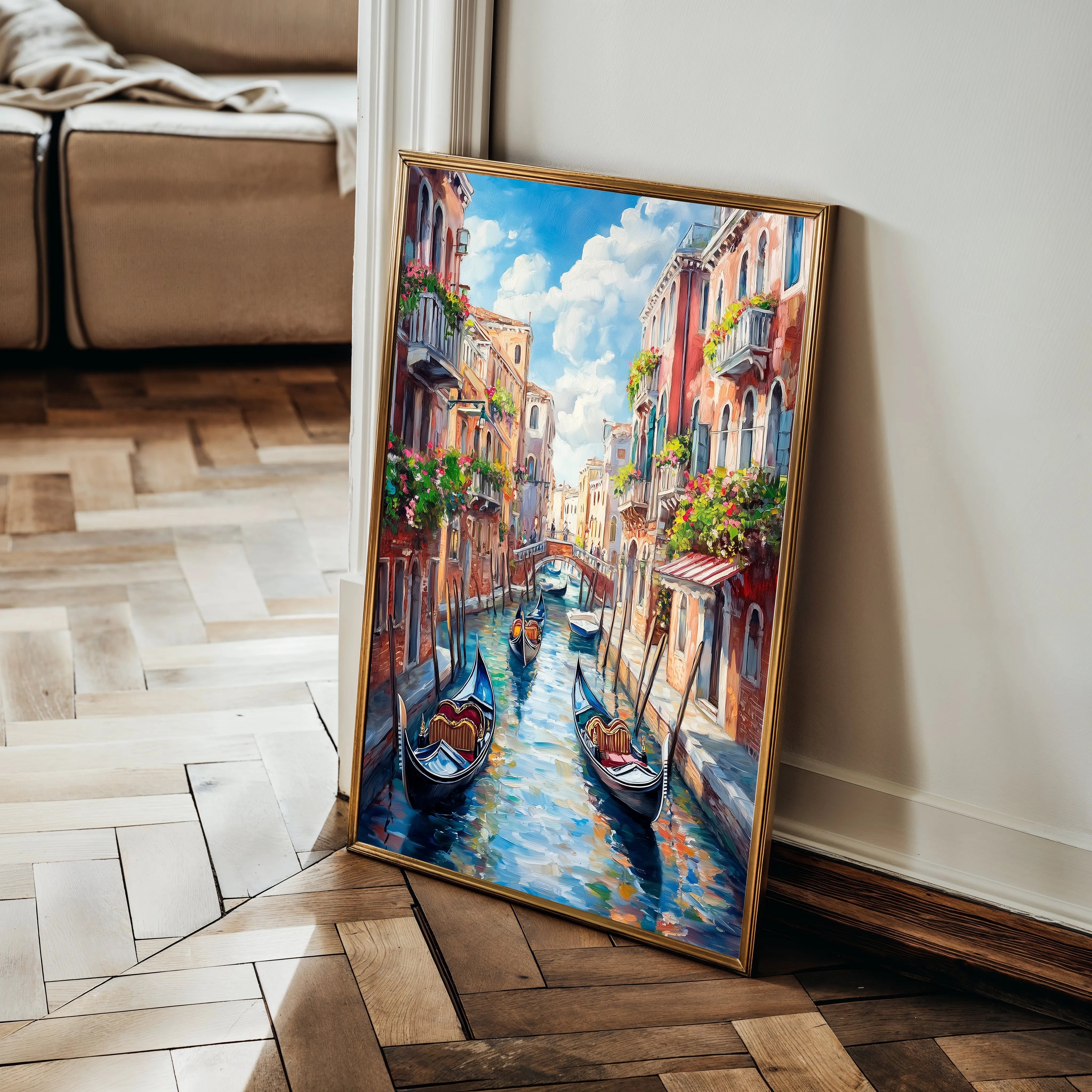 Landscape 322 Canvas Art 60 x 40 cm / Black