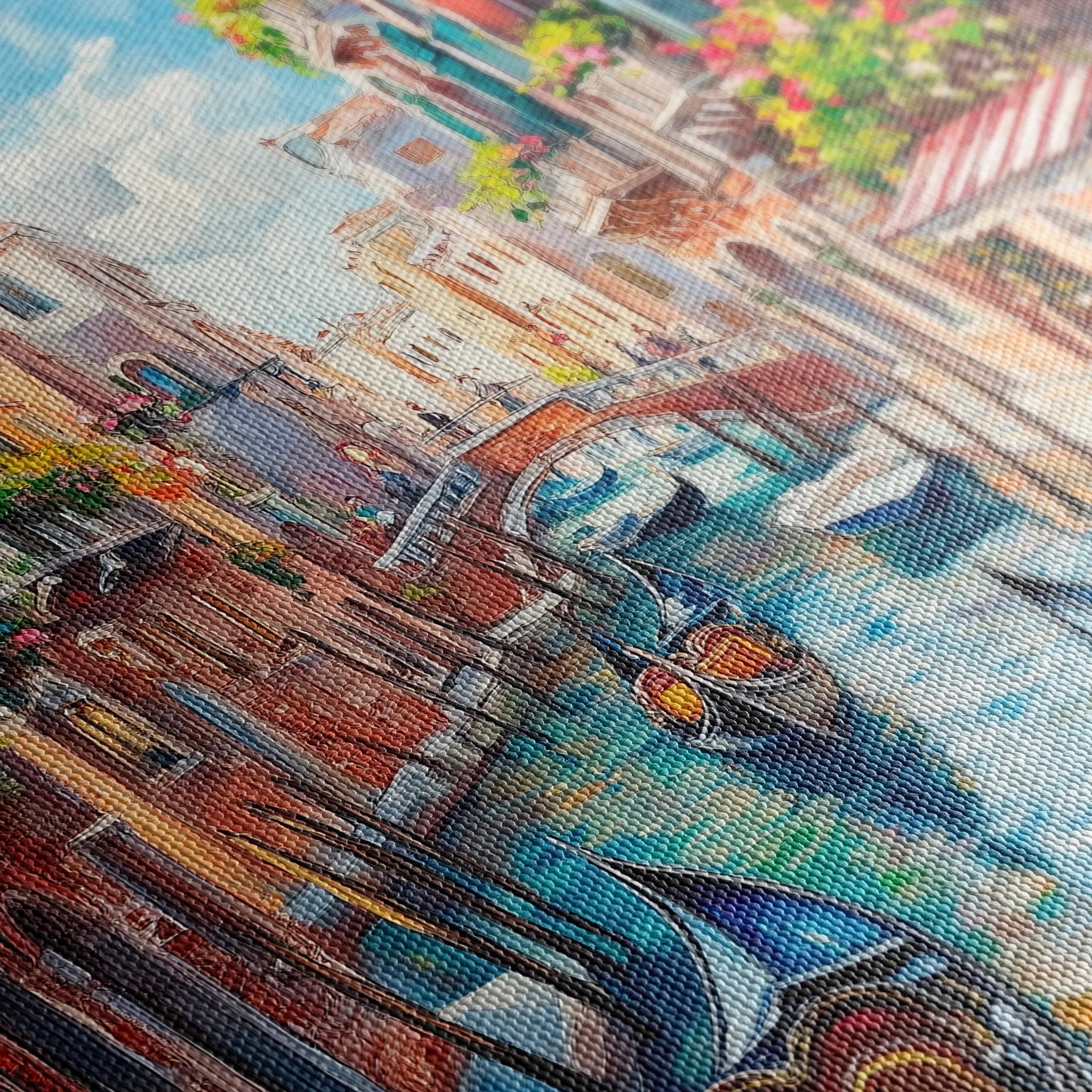 Landscape 322 Canvas Art 60 x 40 cm / Black