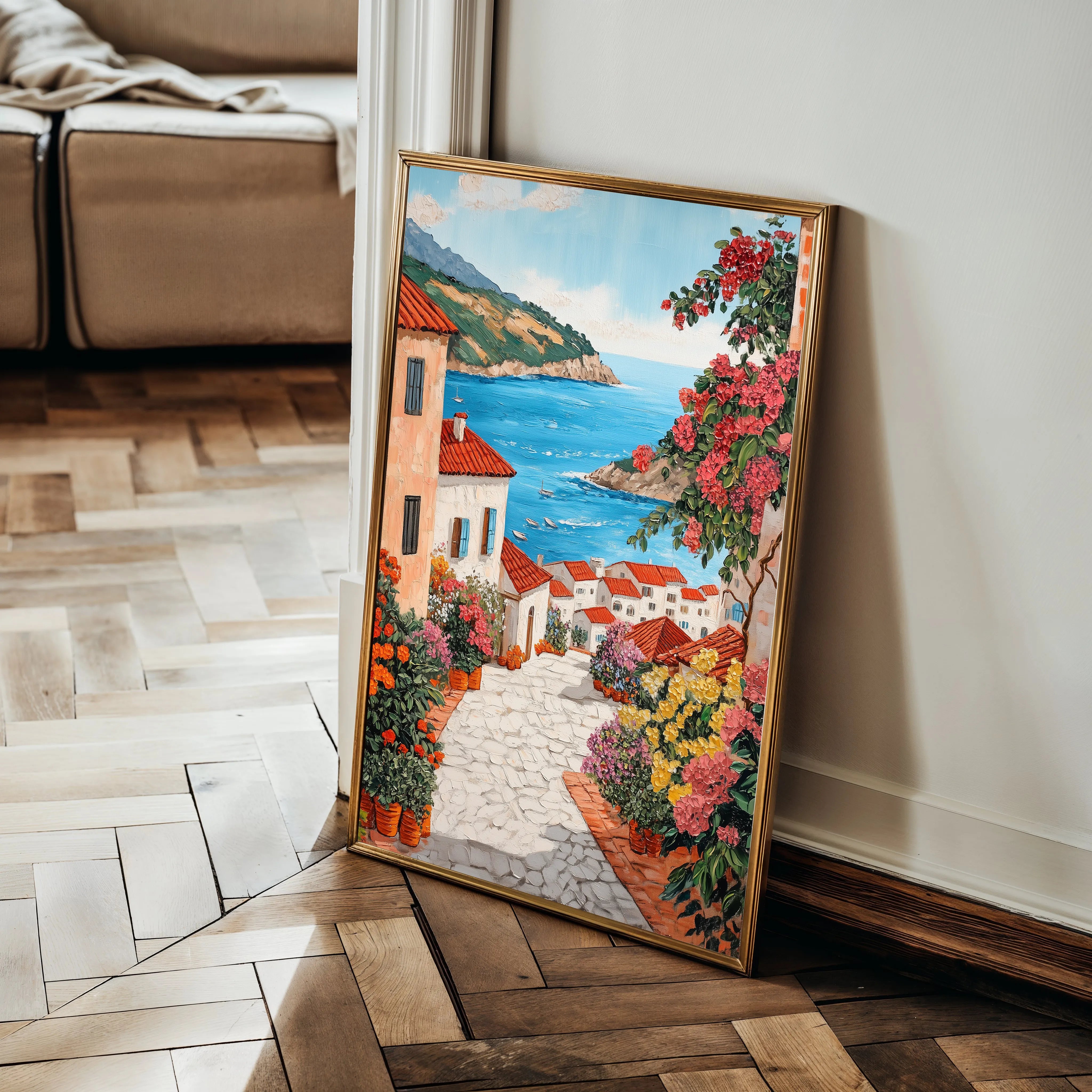 Landscape 324 Canvas Art 60 x 40 cm / Black