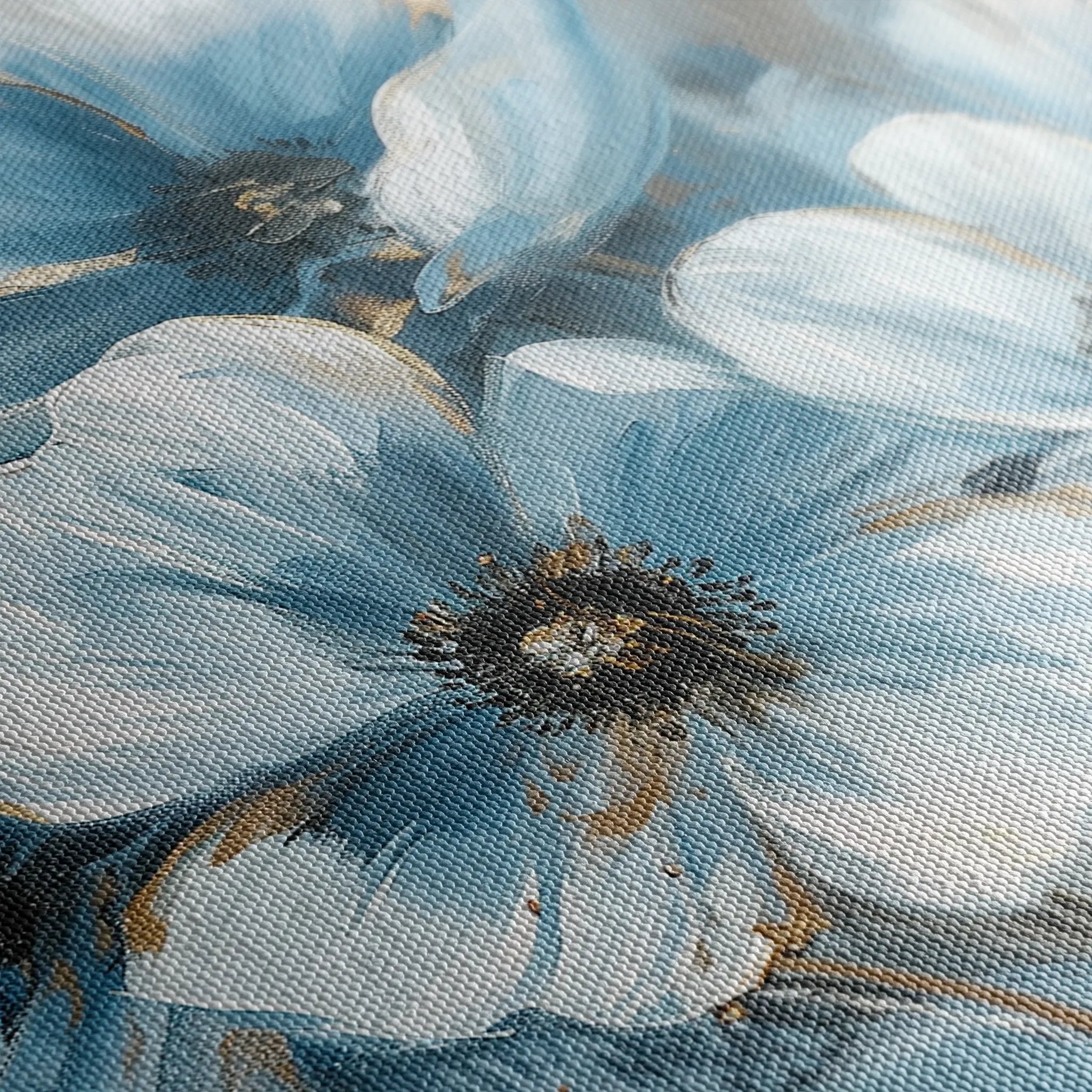 Floral 325 Canvas Art 60 x 40 cm / Black