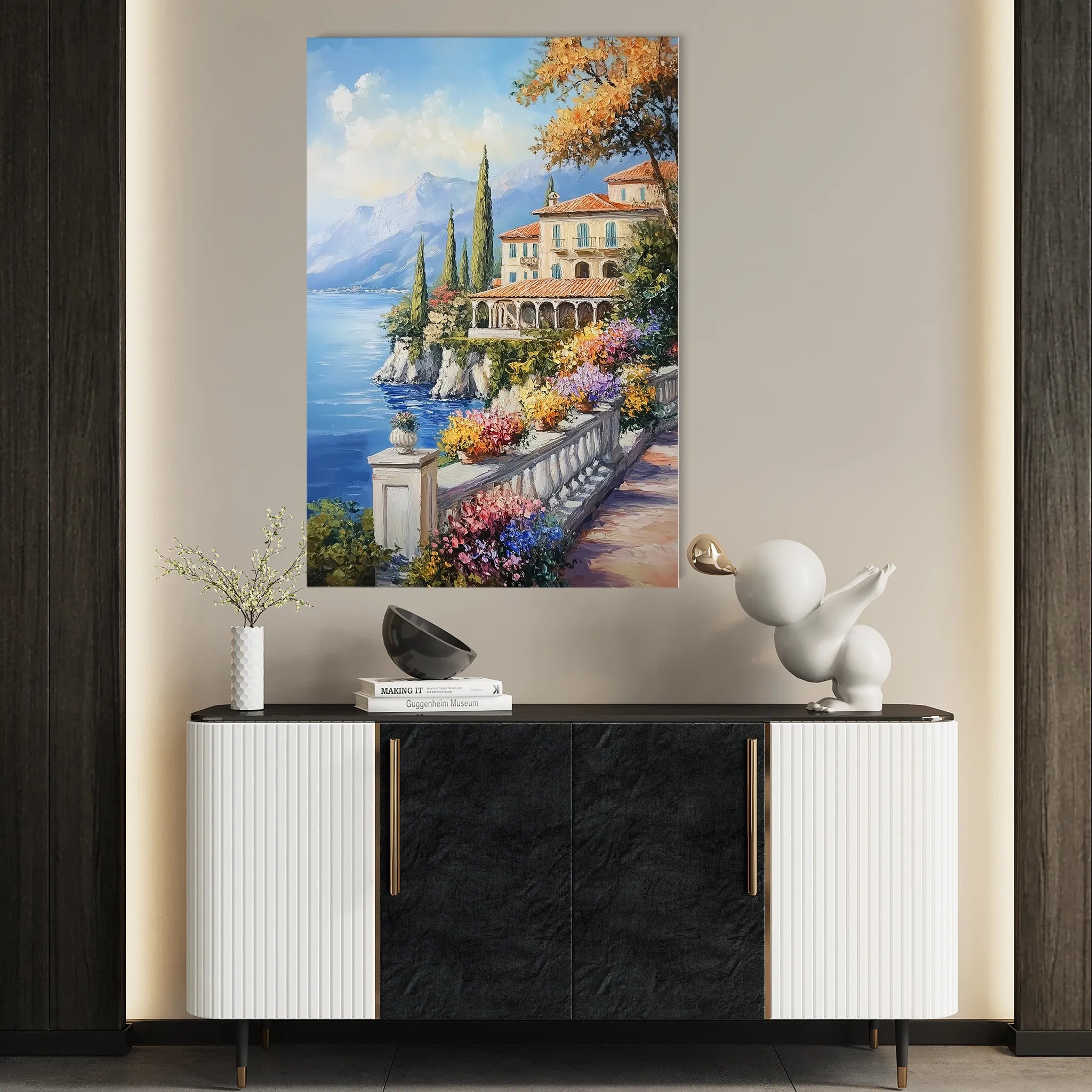 Landscape 325 Canvas Art 60 x 40 cm / Black