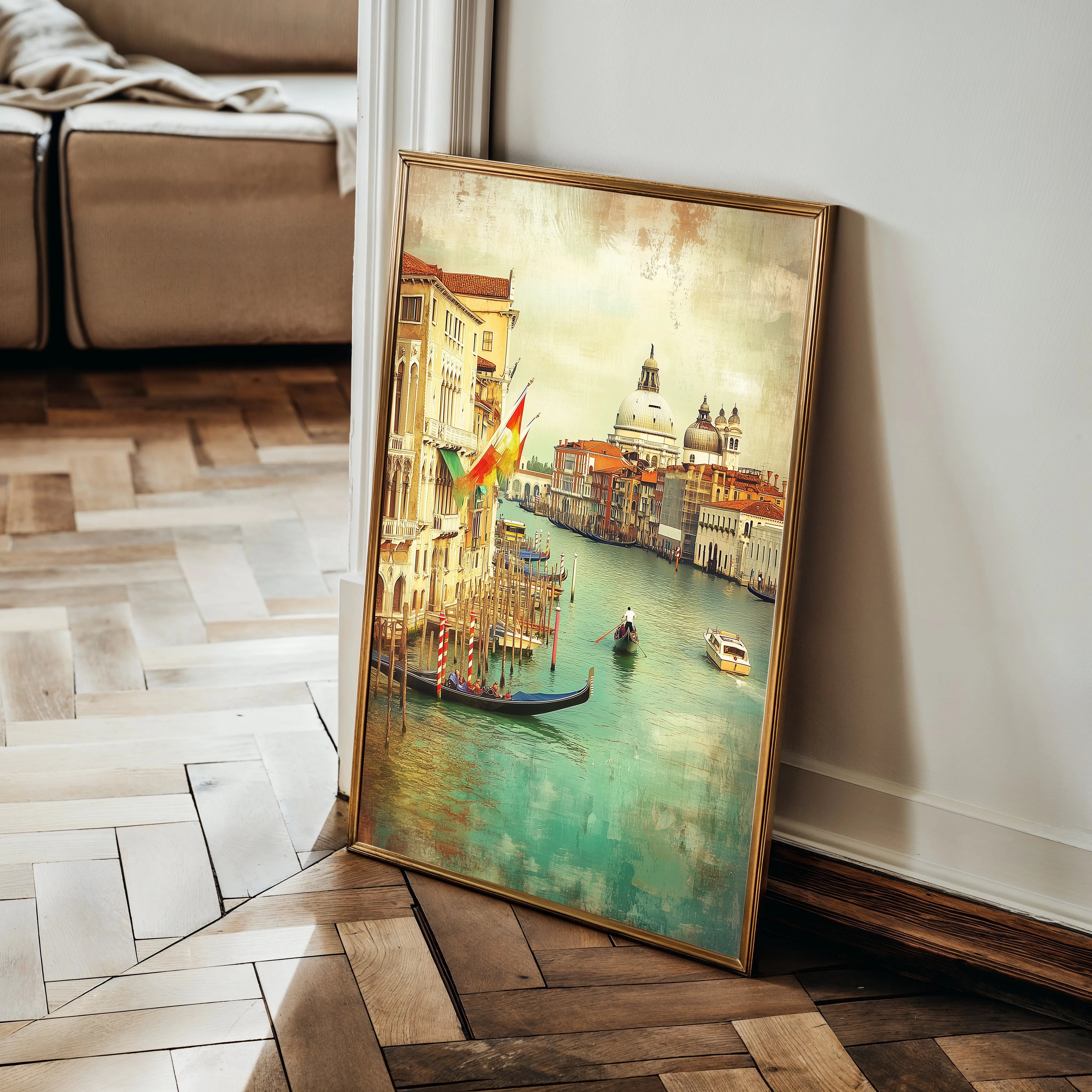 Landscape 326 Canvas Art 60 x 40 cm / Black
