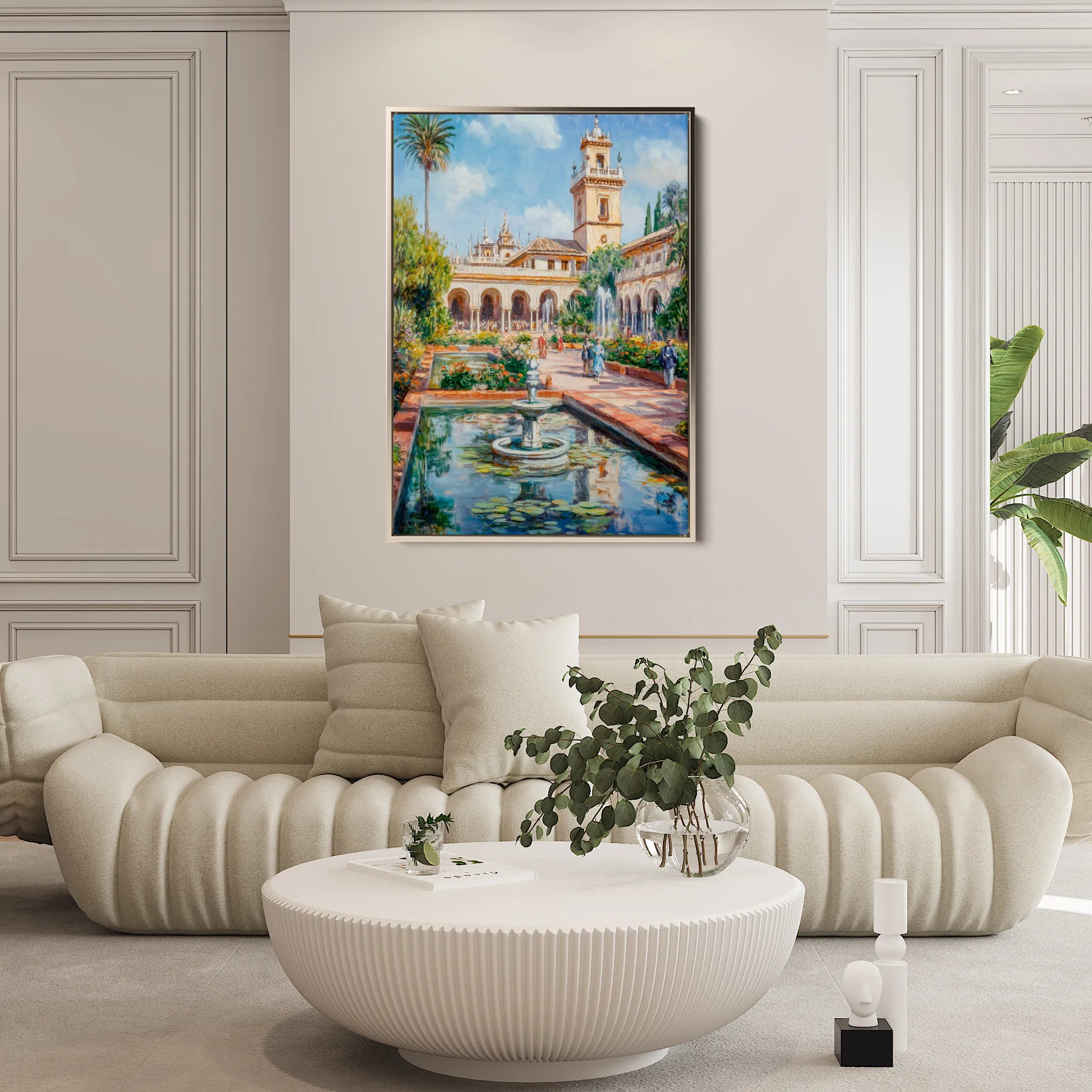 Landscape 328 Canvas Art 60 x 40 cm / Black