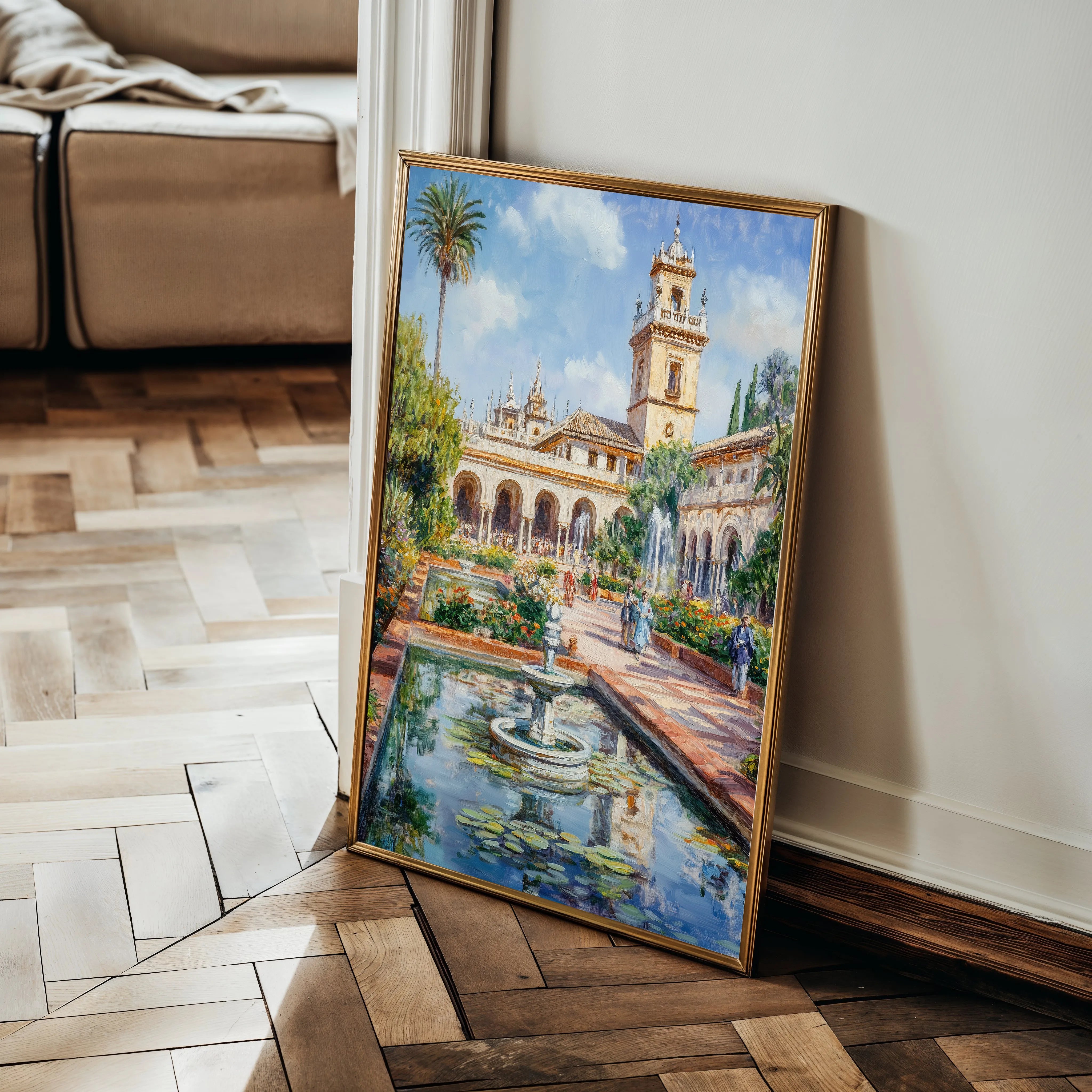 Landscape 328 Canvas Art 60 x 40 cm / Black