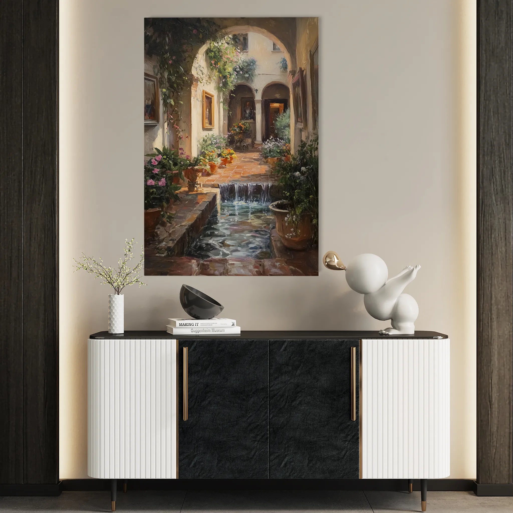 Landscape 330 Canvas Art 60 x 40 cm / Black