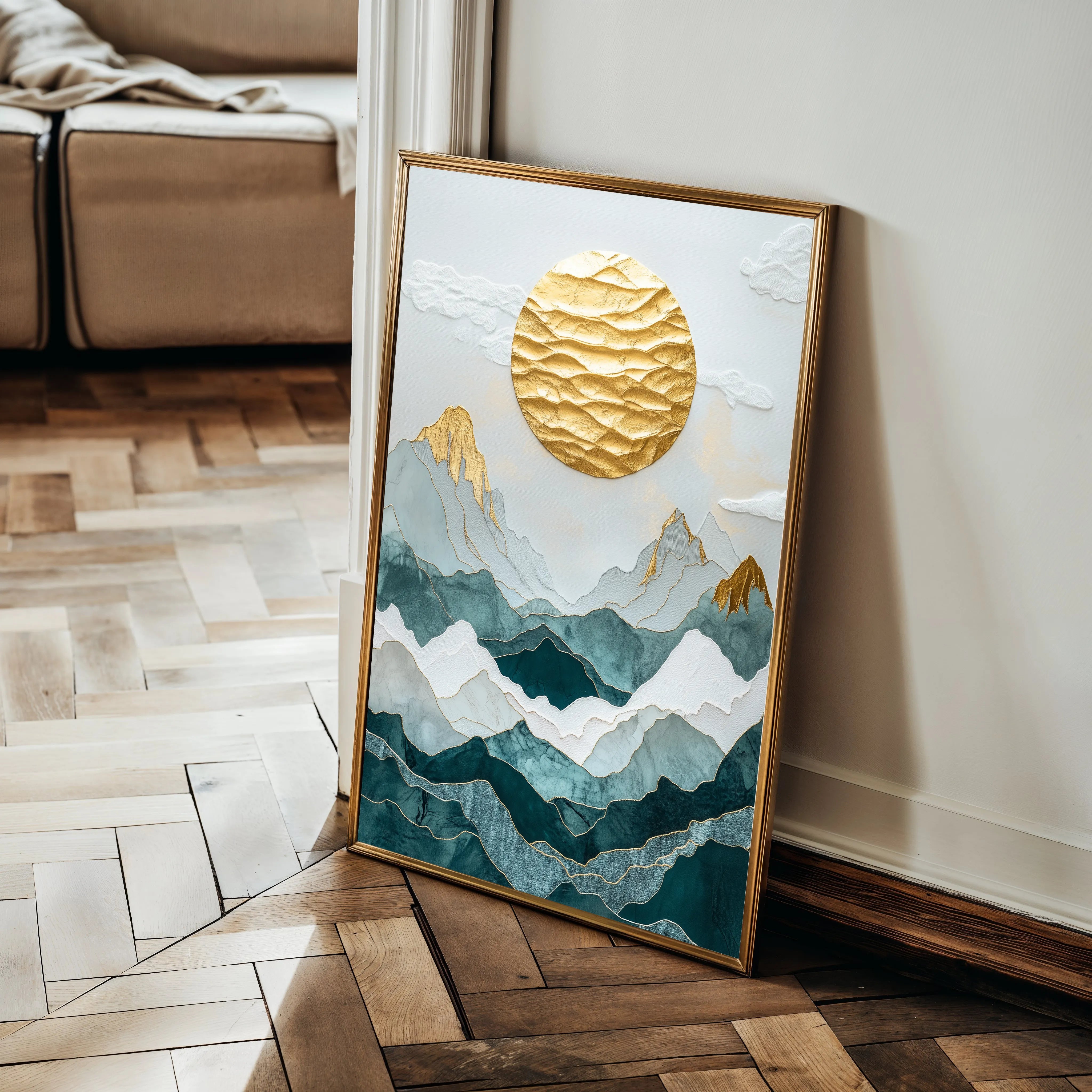 Landscape 333 Canvas Art 60 x 40 cm / Black