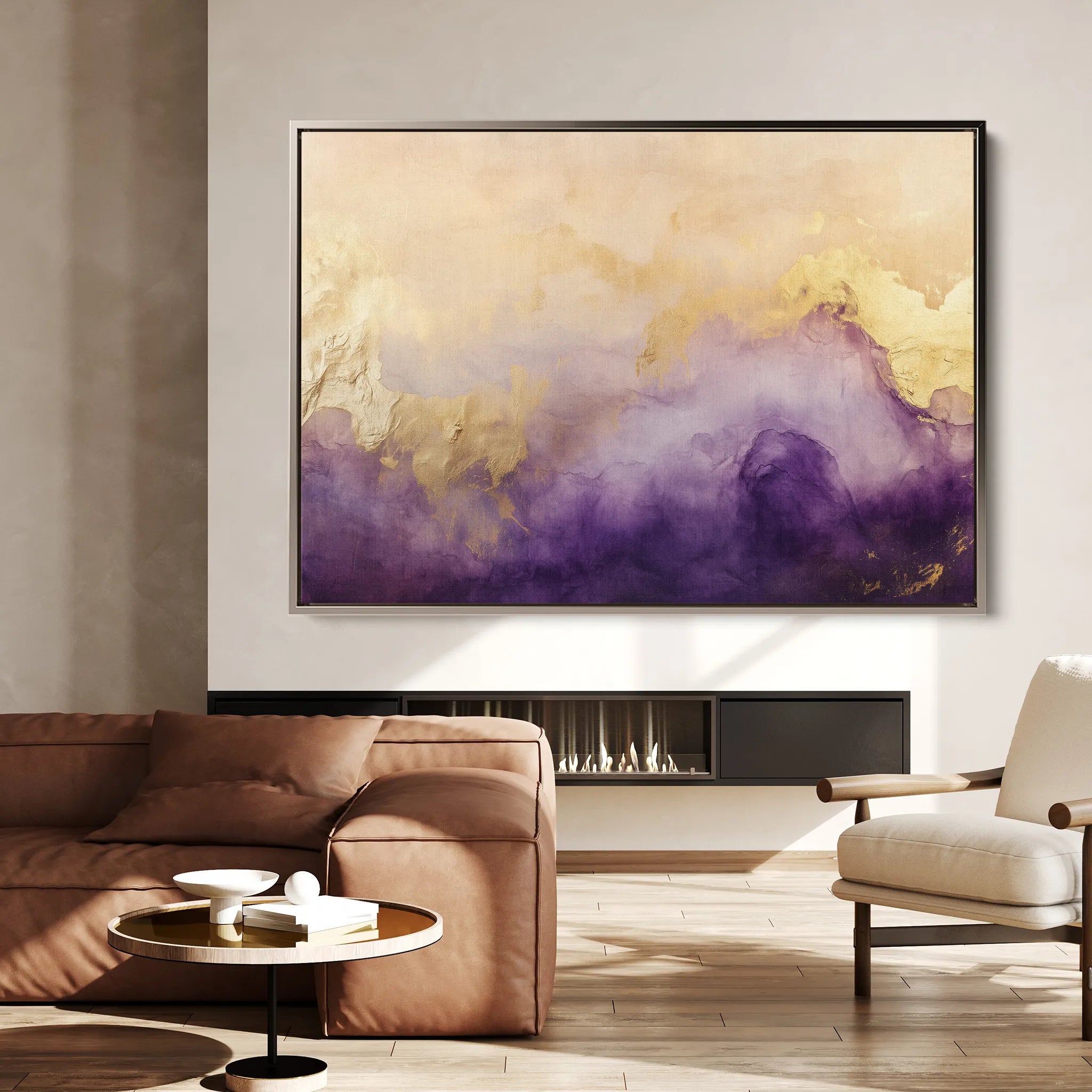 Abstract 337 Canvas Art 60 x 40 cm / Black